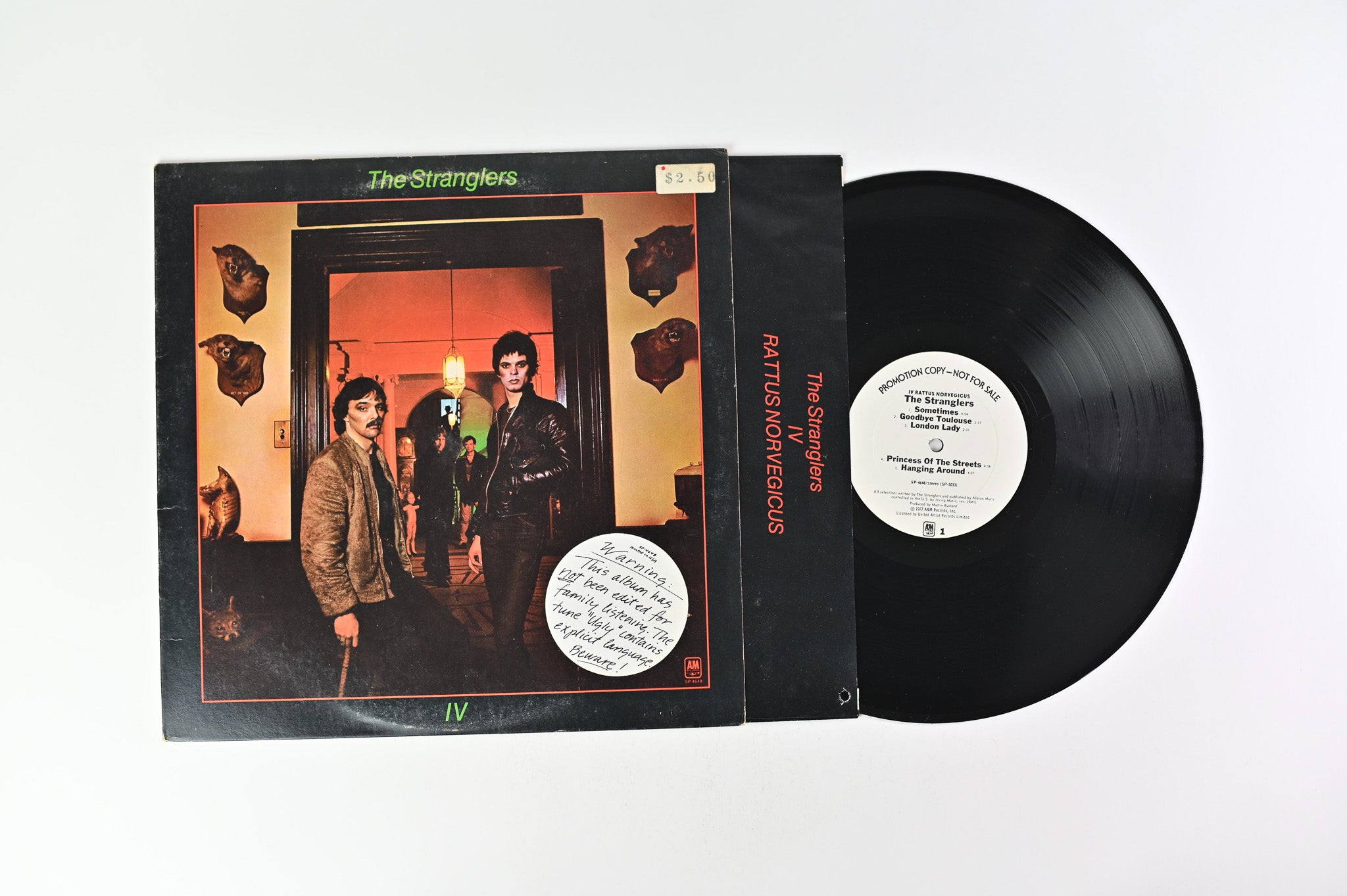 The Stranglers - IV Rattus Norvegicus on A&M Records Promo