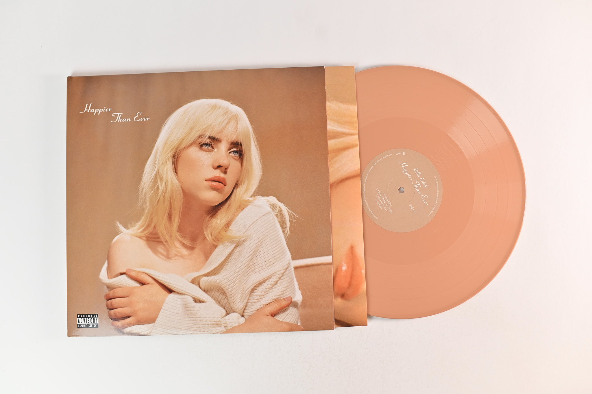 Billie Eilish - Happier Than Ever on Darkroom Ltd Sienna Colored Vinyl