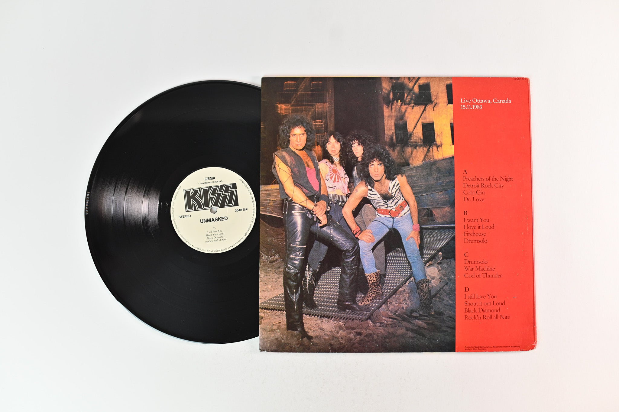 Kiss - Unmasked Unofficial Pressing