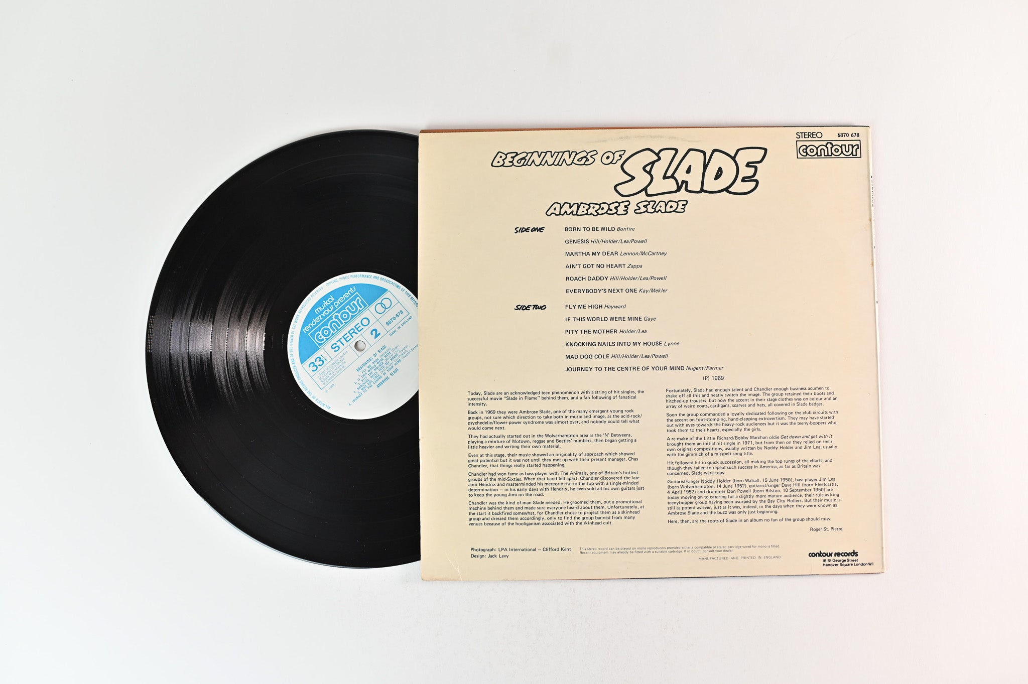 Ambrose Slade - Beginnings Of Slade on Contour UK Pressing Reissue