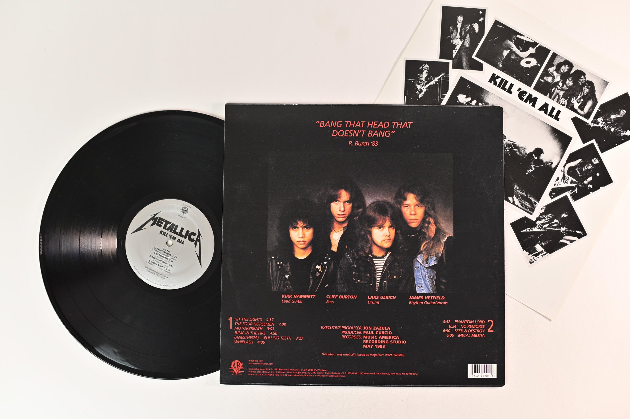 Metallica - Kill 'Em All on Warner Bros Half Speed Mastered Reissue