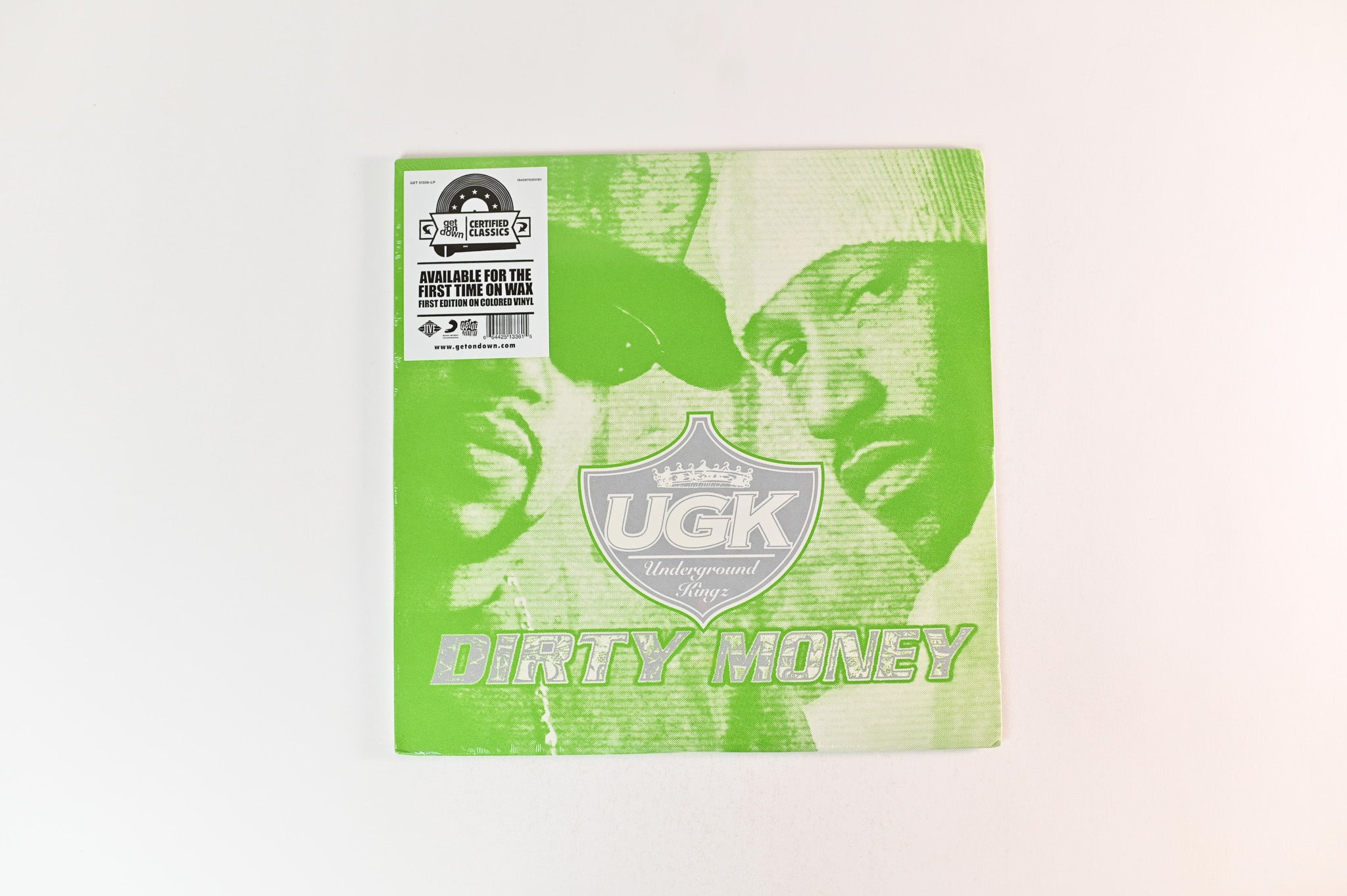 UGK - Dirty Money on Get on Down Green Lime Vinyl Reissue Sealed