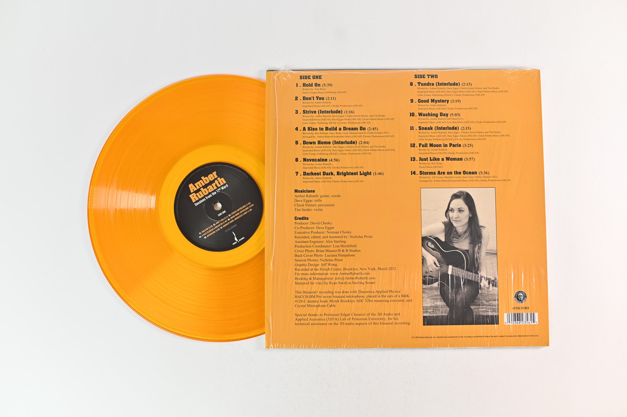 Amber Rubarth - Sessions From The 17th Ward on Chesky Orange Vinyl