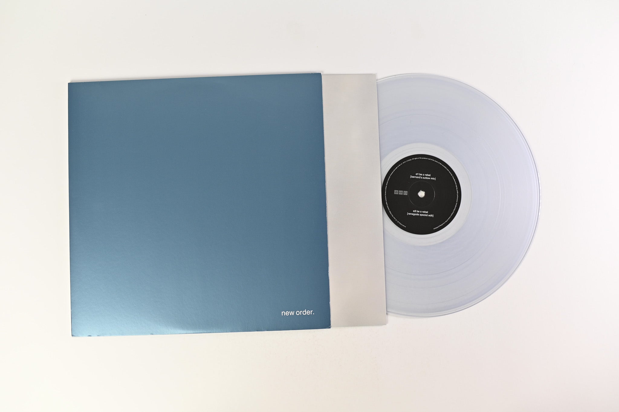 New Order - Be A Rebel (Remixes) on Mute - Clear Vinyl