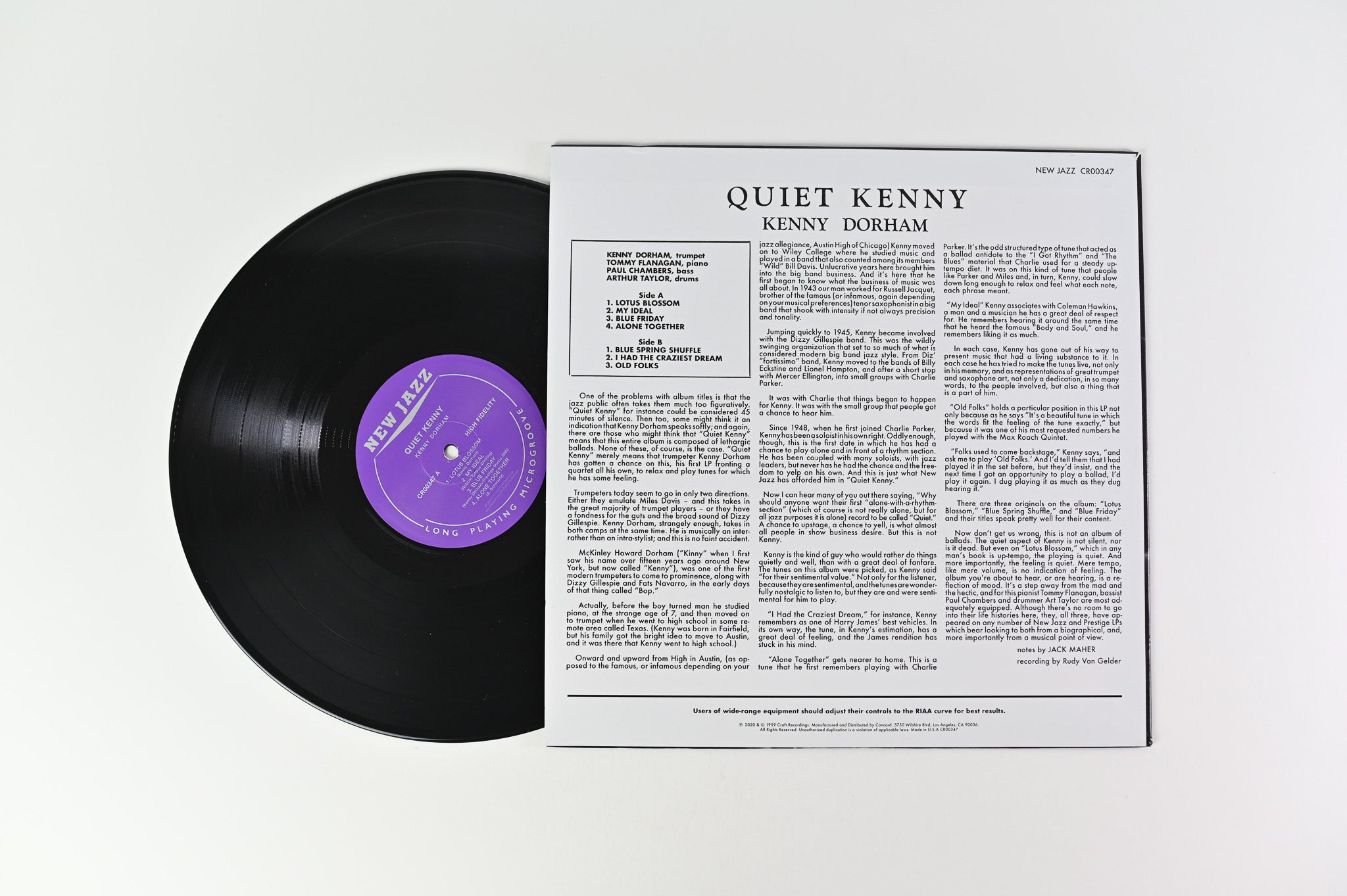 Kenny Dorham - Quiet Kenny New Jazz Craft Recordings RSD 2021 Reissue