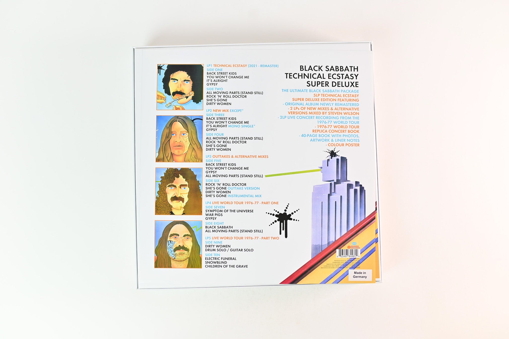 Black Sabbath - Technical Ecstasy on Warner Records Super Deluxe Box Set