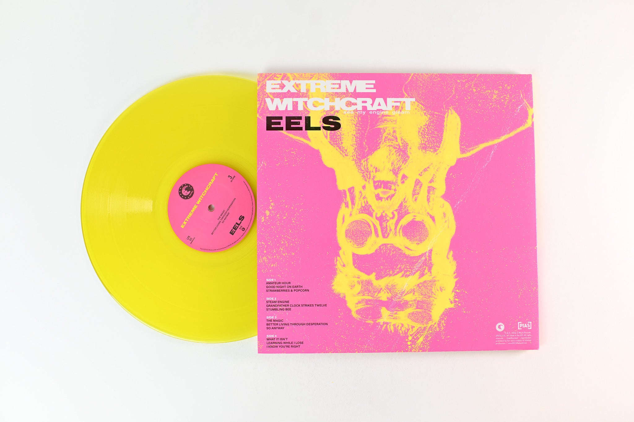 Eels - Extreme Witchcraft (See My Engine Gleam) Deluxe Limited Edition on E Works Records Yellow Vinyl