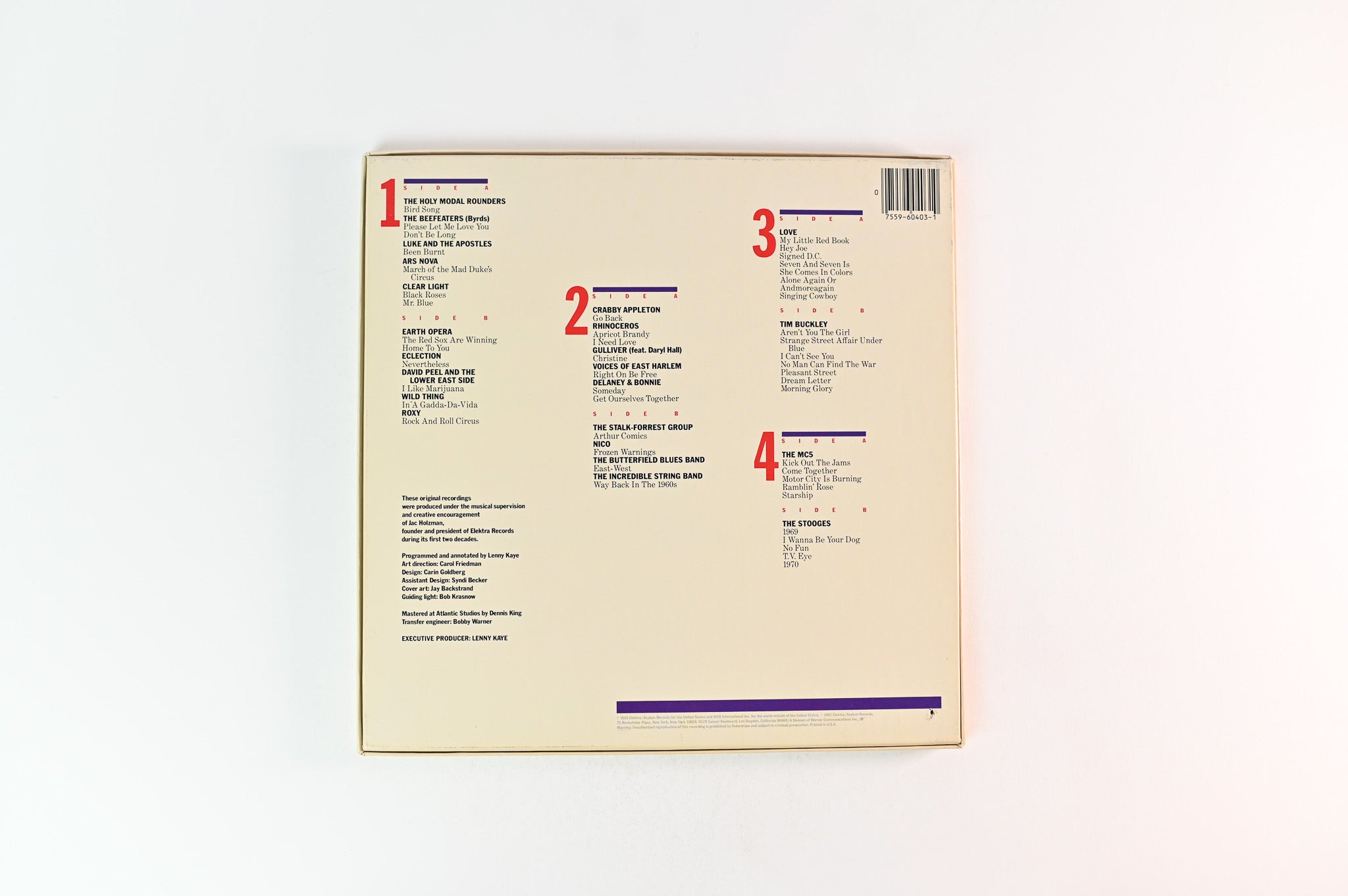 Various - Elektrock (The Sixties) on Elektra - Box Set