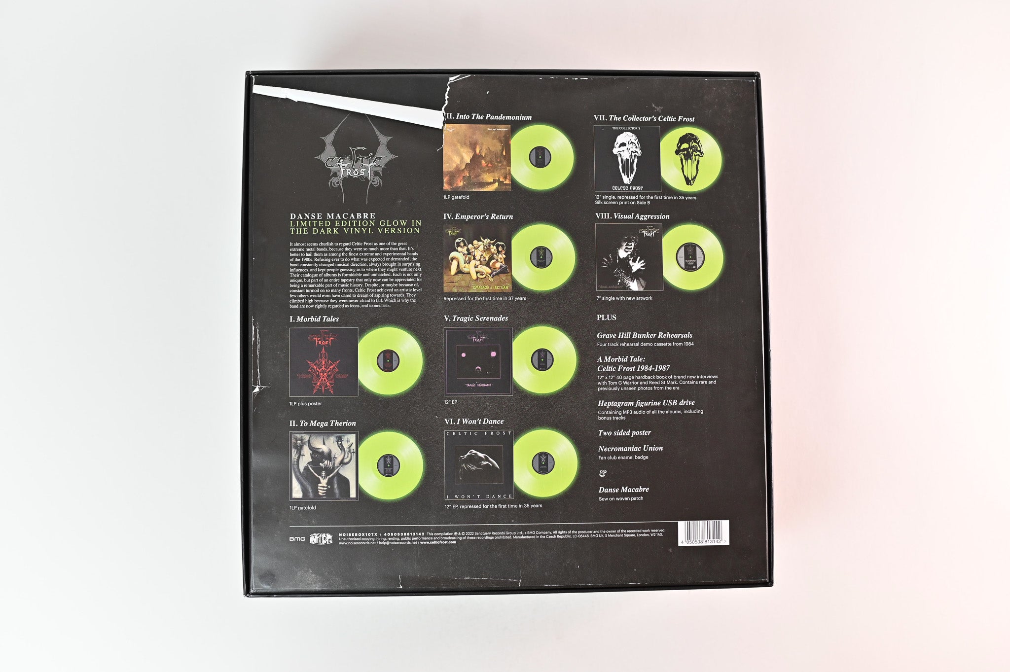 Celtic Frost - Danse Macabre on Noise / BMG - Glow In The Dark Box Set