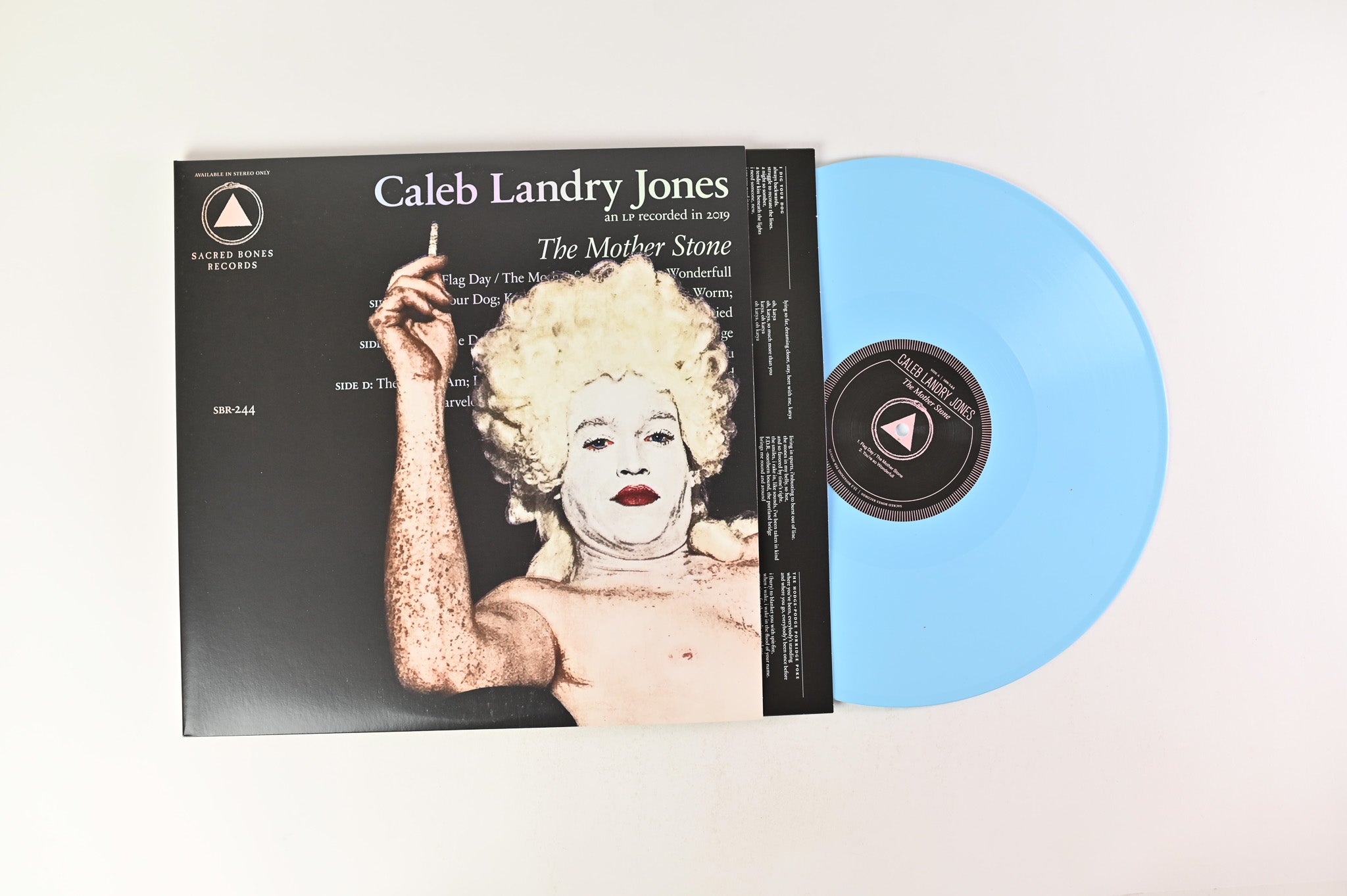 Caleb Landry Jones - The Mother Stone on Sacred Bones Records Baby Blue Vinyl