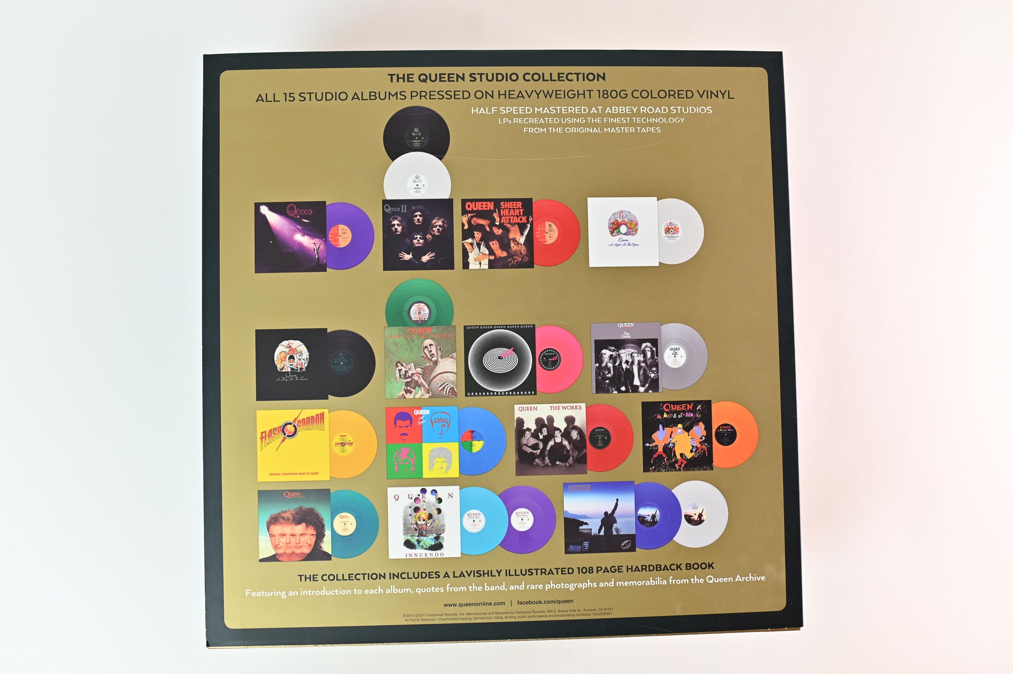 Queen - Studio Collection on Hollywood Records - Colored Vinyl Box Set