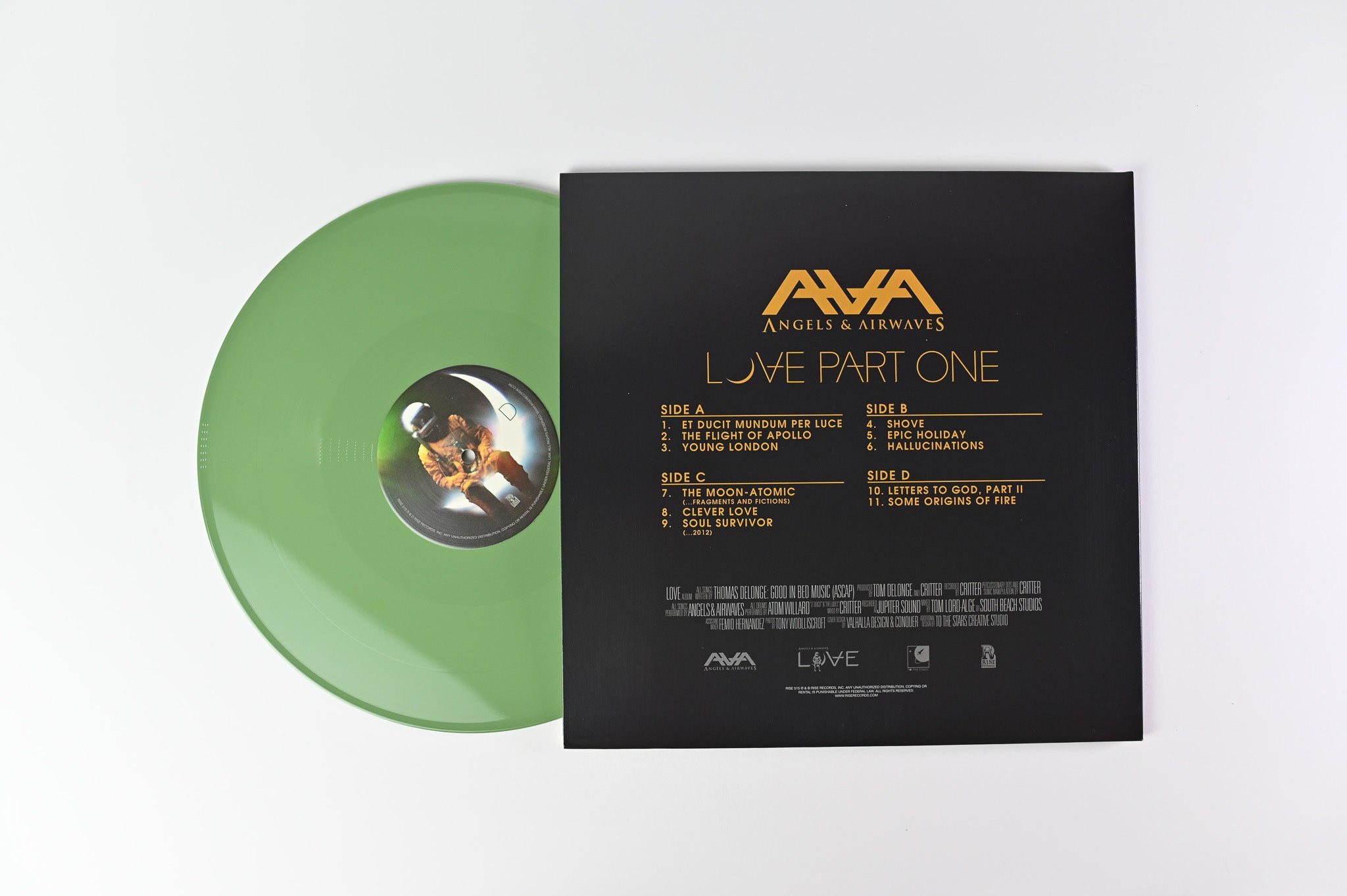 Angels & Airwaves - Love Part One on Rise Olive Green Vinyl