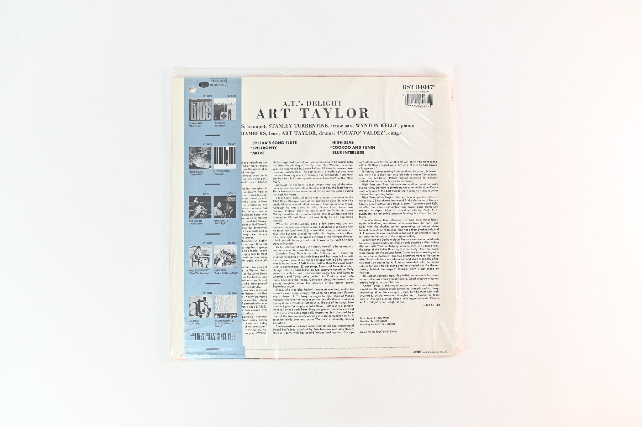 Art Taylor - A.T.'s Delight  on Blue Note Cadre Rouge Audiophile Edition Reissue Sealed