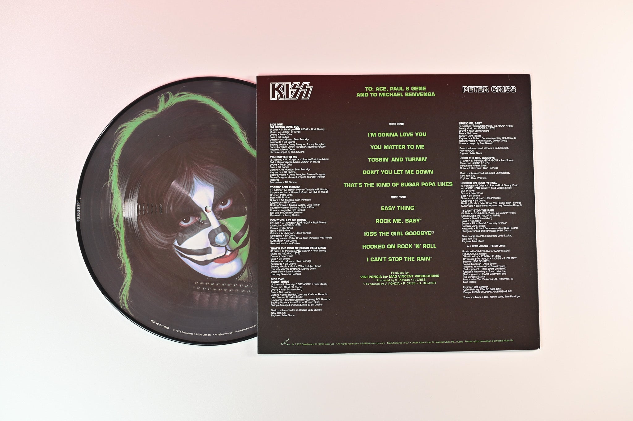 Kiss - Peter Criss on Lilith - Picture Disc