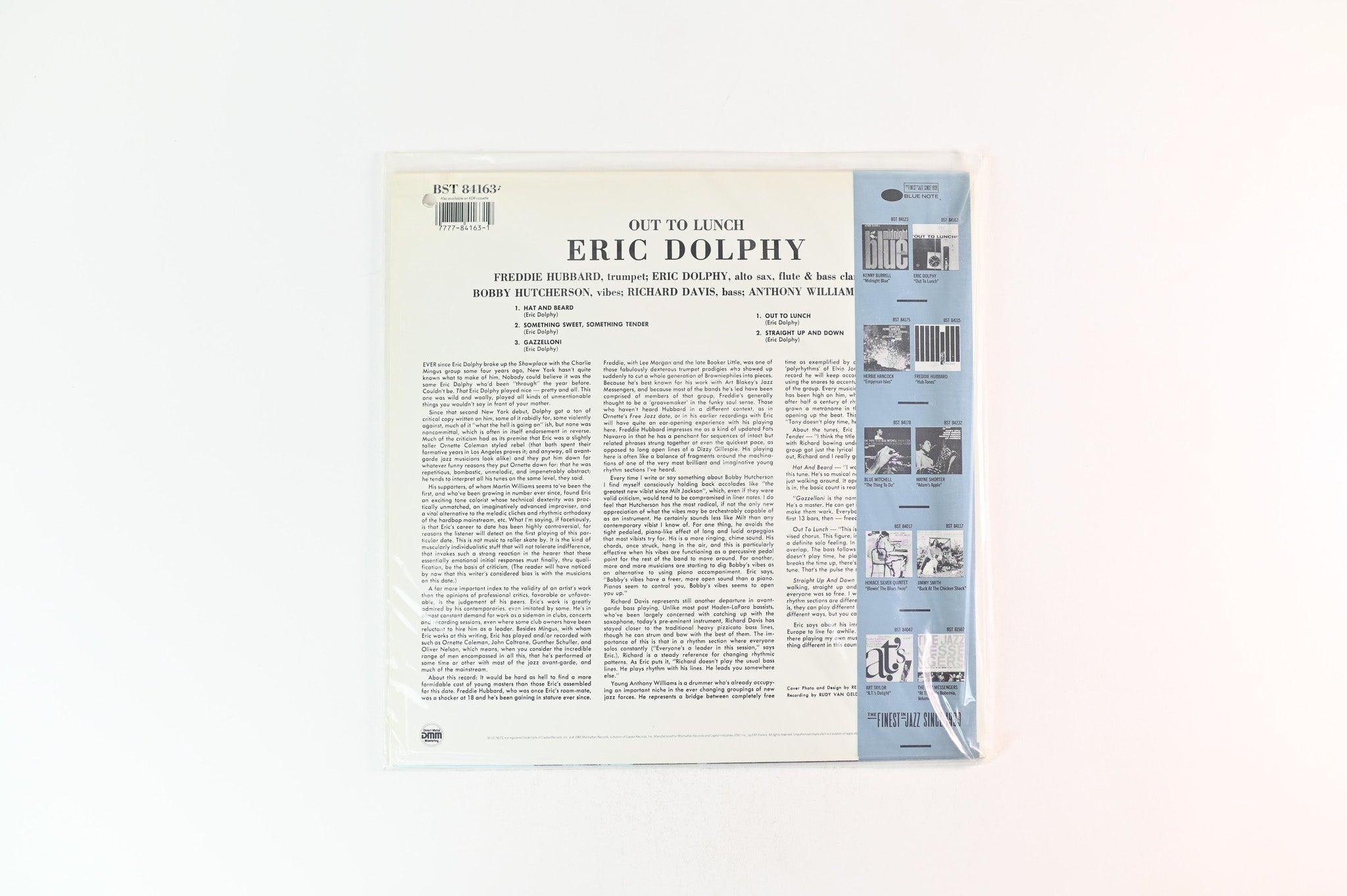 Eric Dolphy - Out To Lunch!  on Blue Note Cadre Rouge Audiophile Edition Reissue Sealed