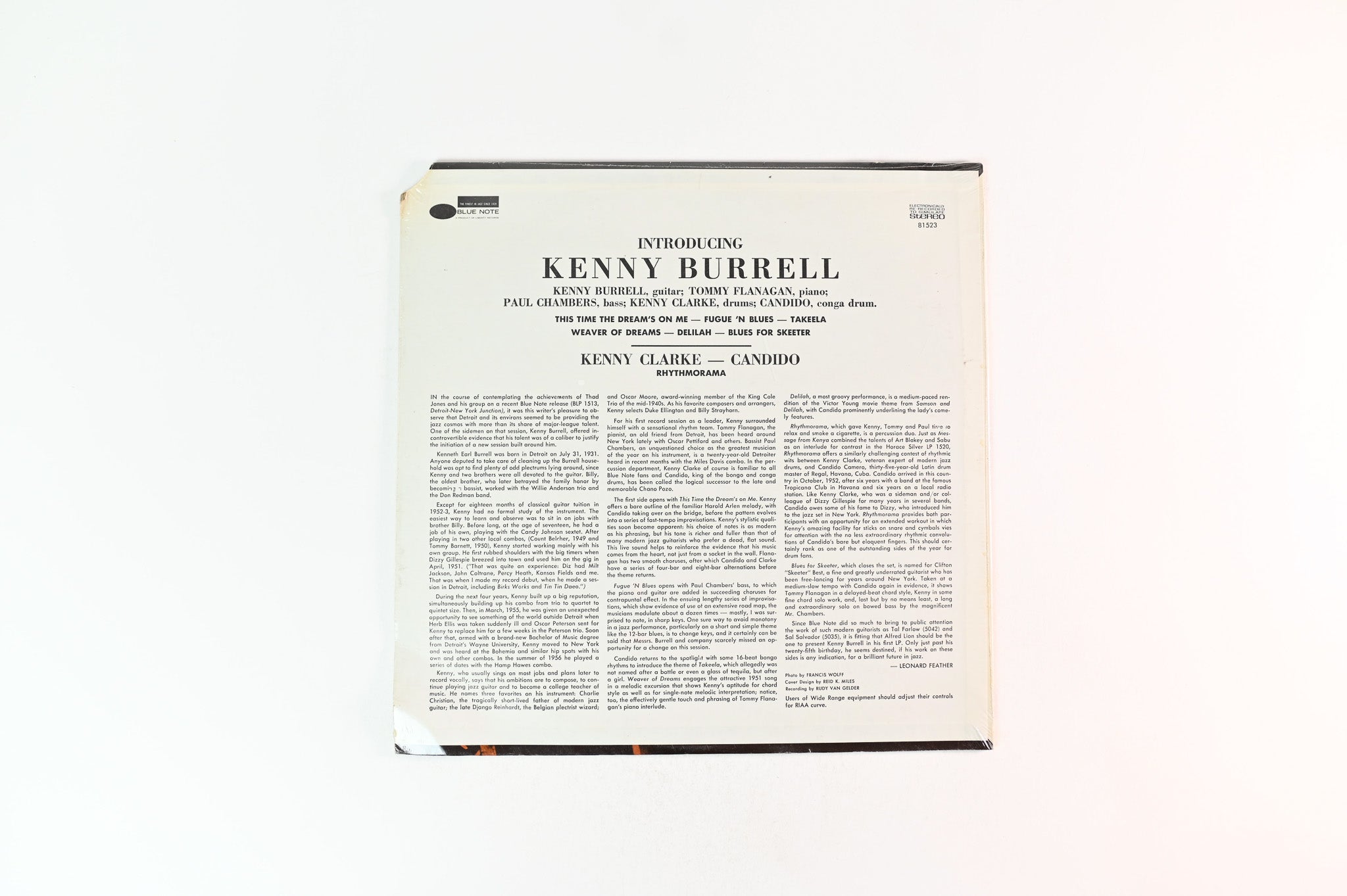 Kenny Burrell - Introducing Kenny Burrell on Blue Note Reissue Sealed