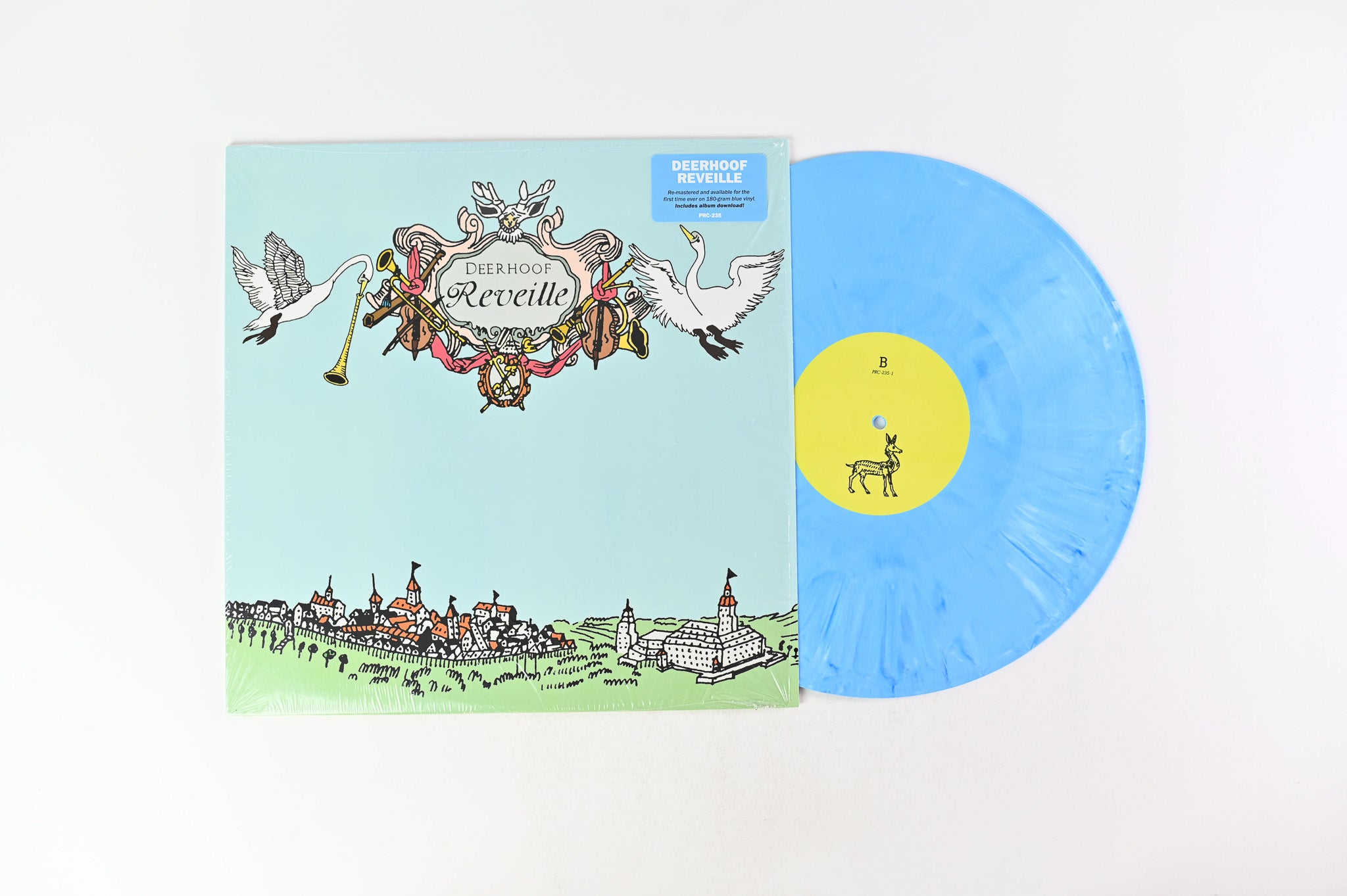 Deerhoof - Reveille on Polyvinyl Record Company - Blue Marbled Vinyl