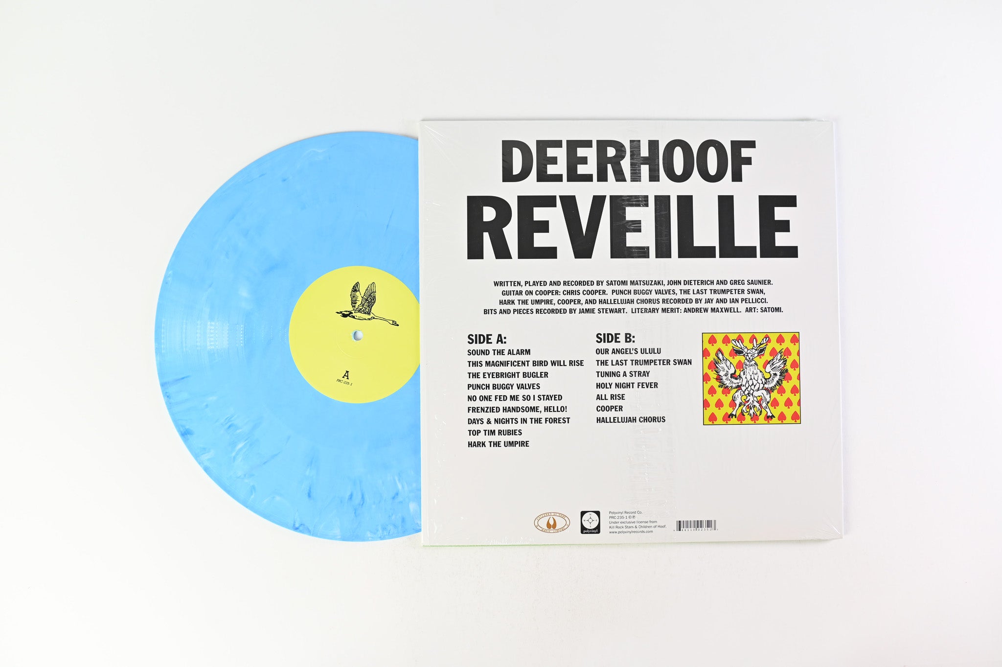 Deerhoof - Reveille on Polyvinyl Record Company - Blue Marbled Vinyl