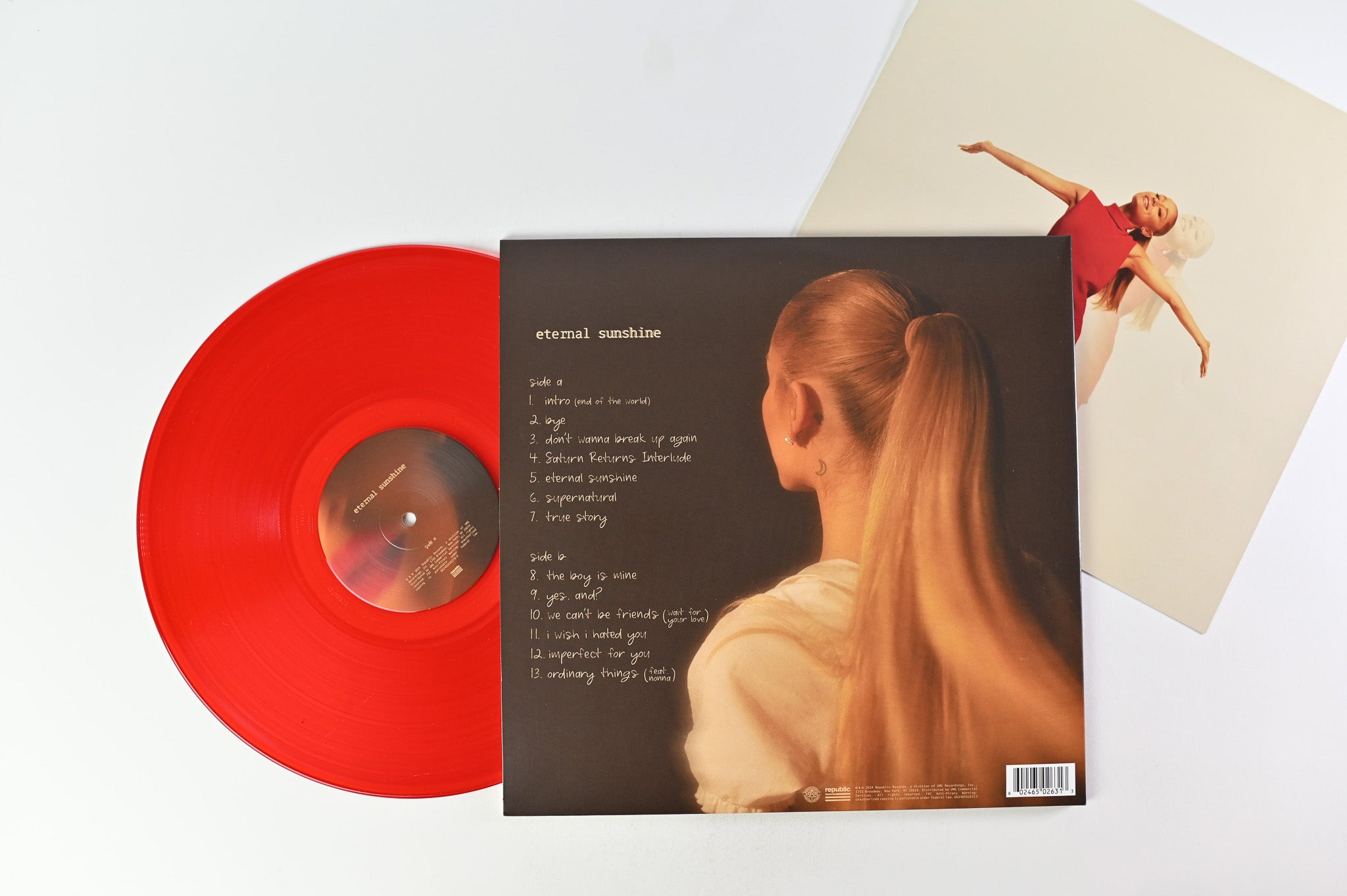 Ariana Grande - Eternal Sunshine on Republic Red Vinyl Webstore Exclusive Cover No. 2