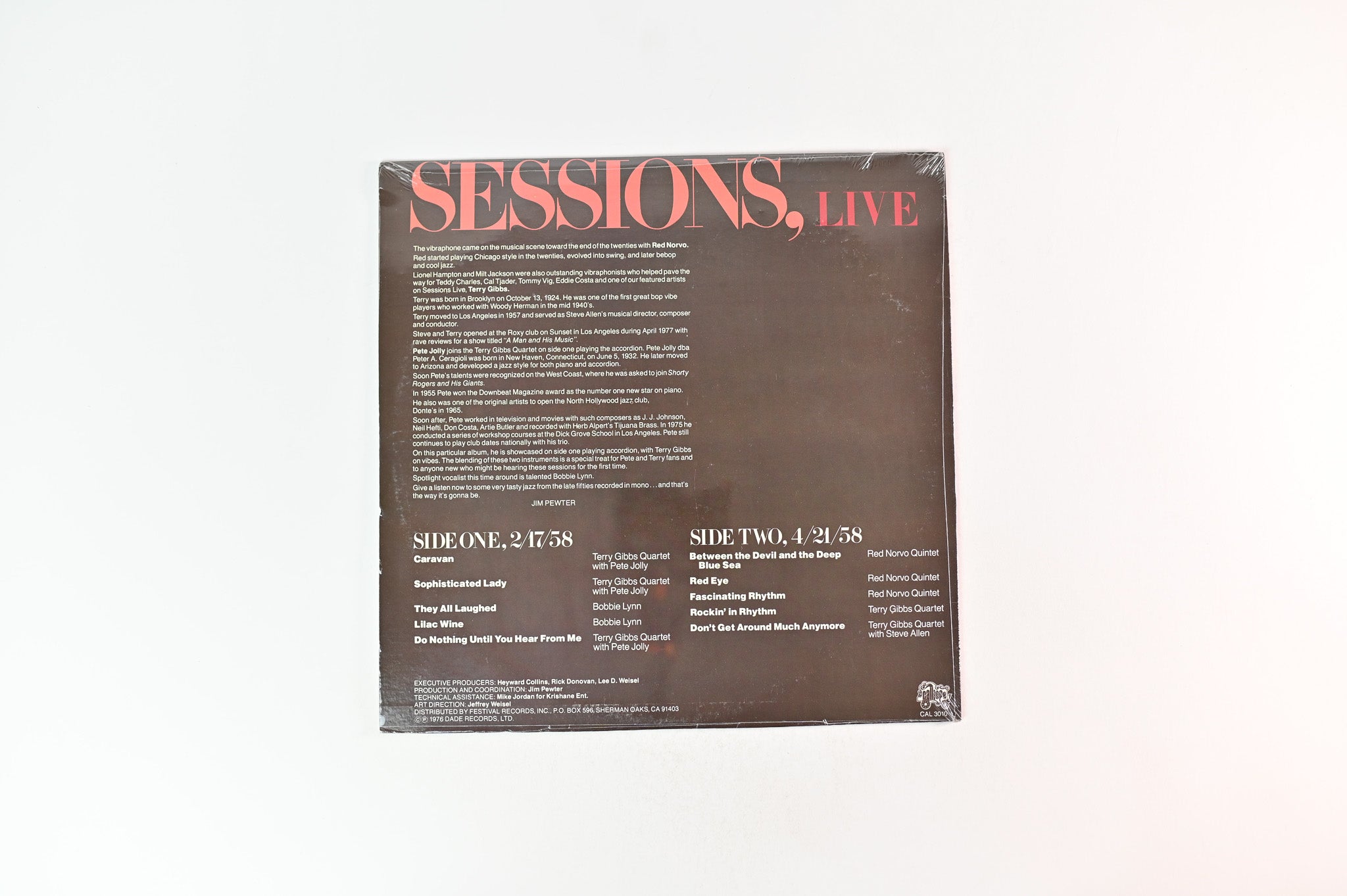 Terry Gibbs - Sessions, Live on Calliope Sealed