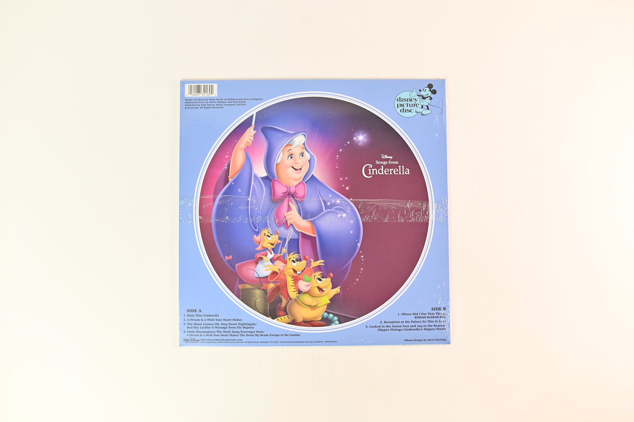 Various - Songs From Cinderella on Walt Disney Records Picture Disc Reissue Sealed