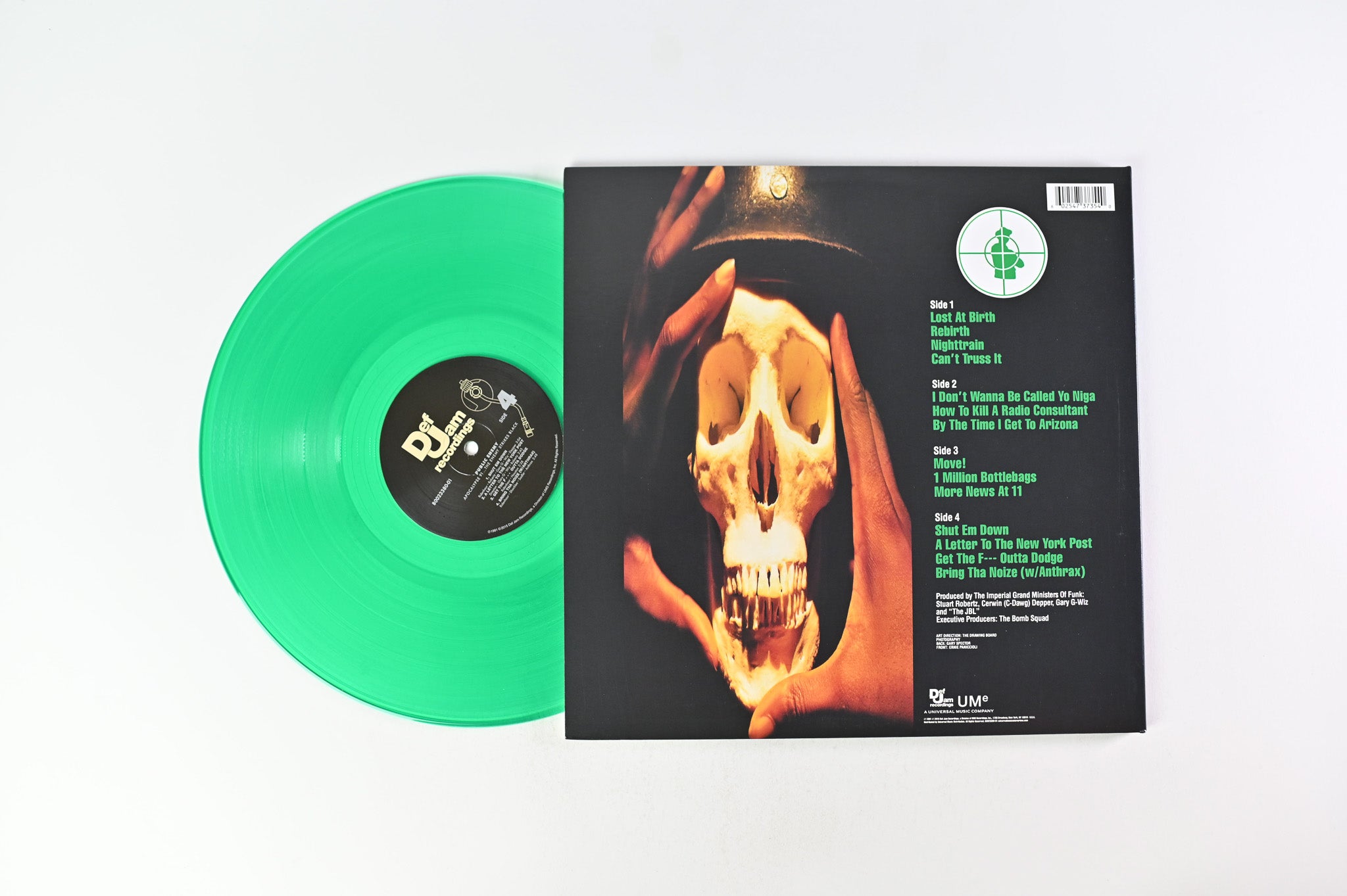 Public Enemy - Apocalypse 91... The Enemy Strikes Black on Def Jam  Recordings - Green Vinyl