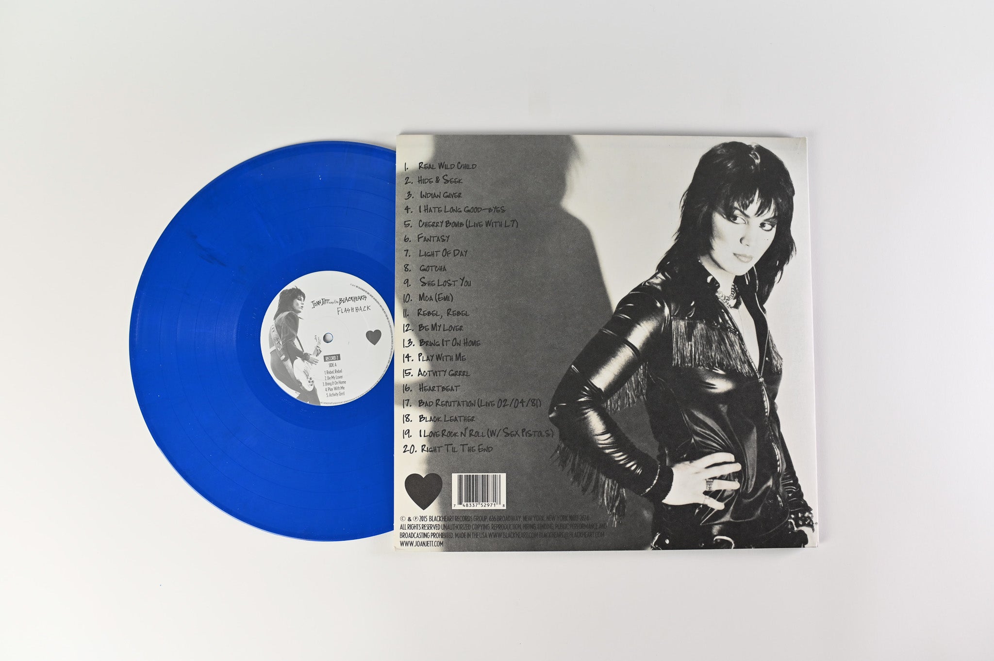 Joan Jett & The Blackhearts - Flashback RSD Reissue on Blue Vinyl on Blackheart Records