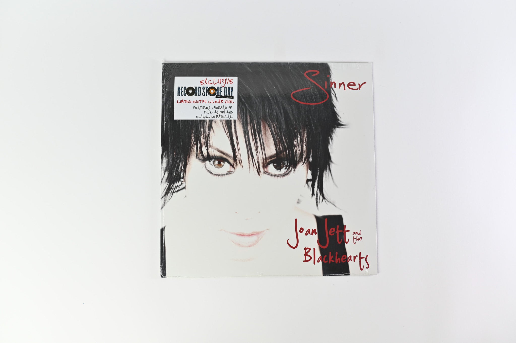 Joan Jett & The Blackhearts - Sinner SEALED RSD Reissue on Clear Vinyl on Blackheart Records