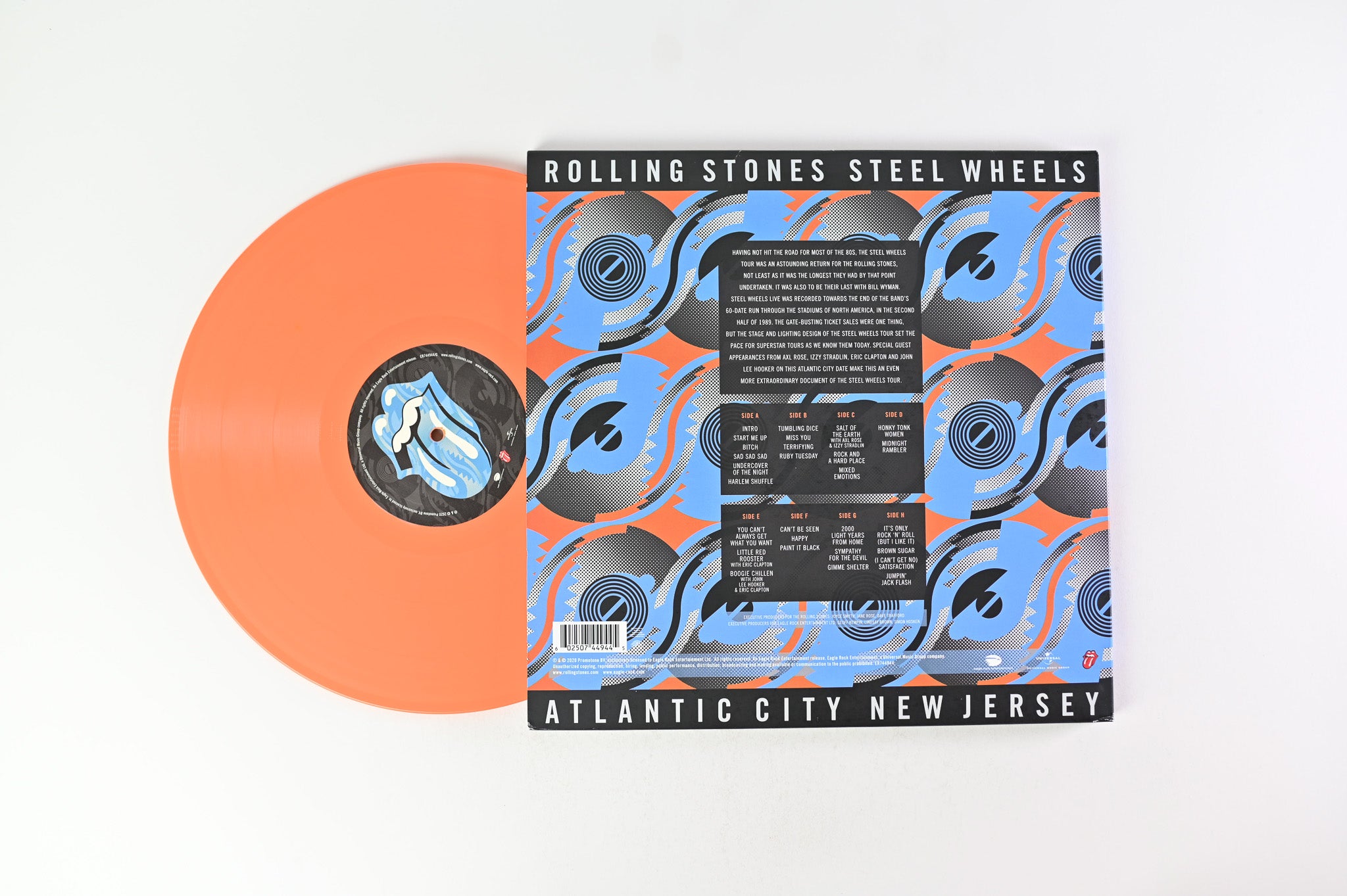 The Rolling Stones - Steel Wheels Live Atlantic City New Jersey on Rolling Stones Records / Eagle Rock Entertainment - Orange & Blue Vinyl