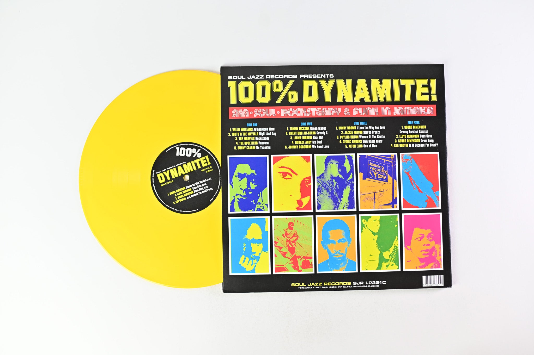 Various - 100% Dynamite! on Soul Jazz Records - Yellow Vinyl - RSD 2022