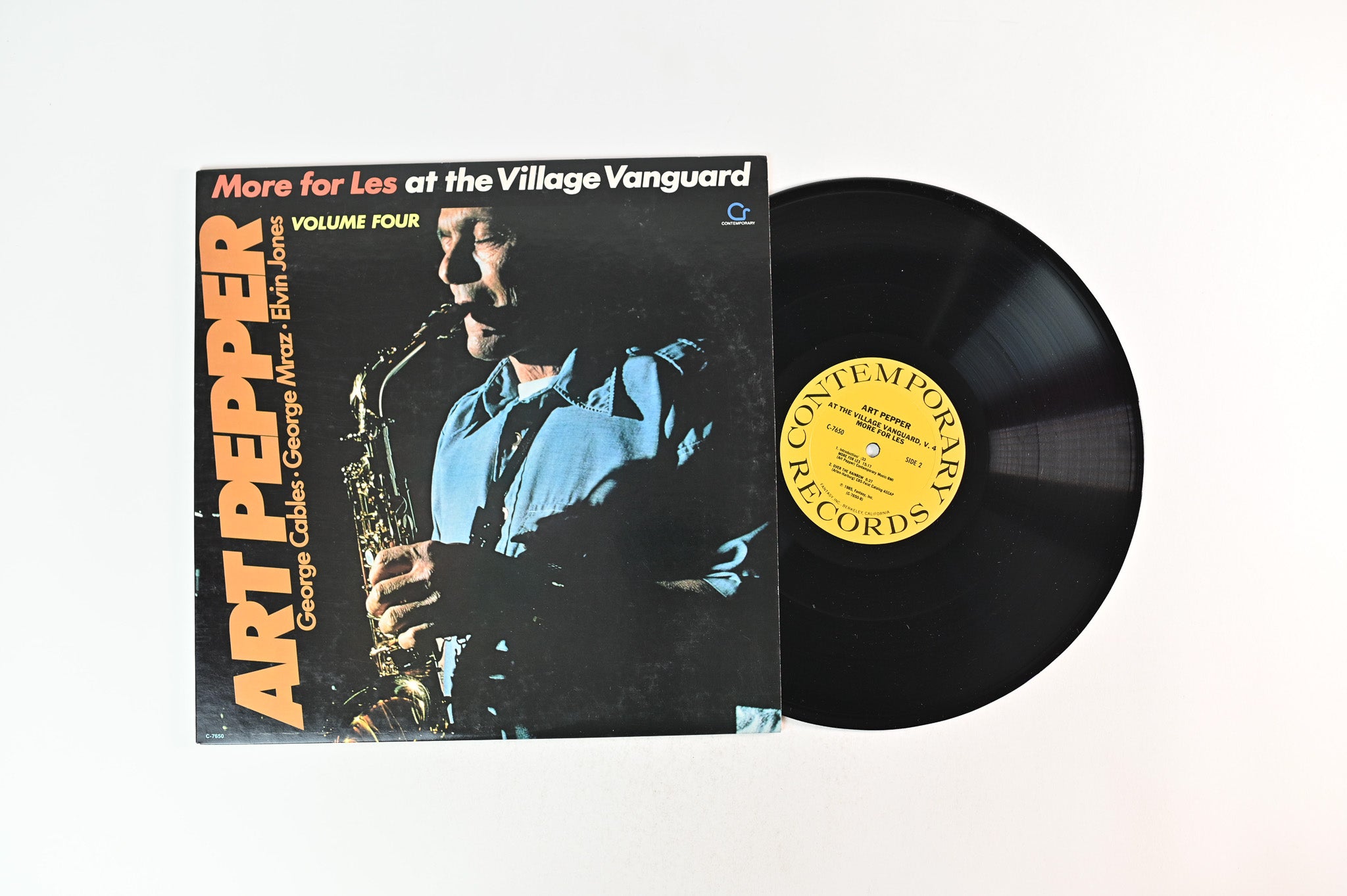 Art Pepper - More For Les - At The Village Vanguard, Vol. 4 on Contemporary