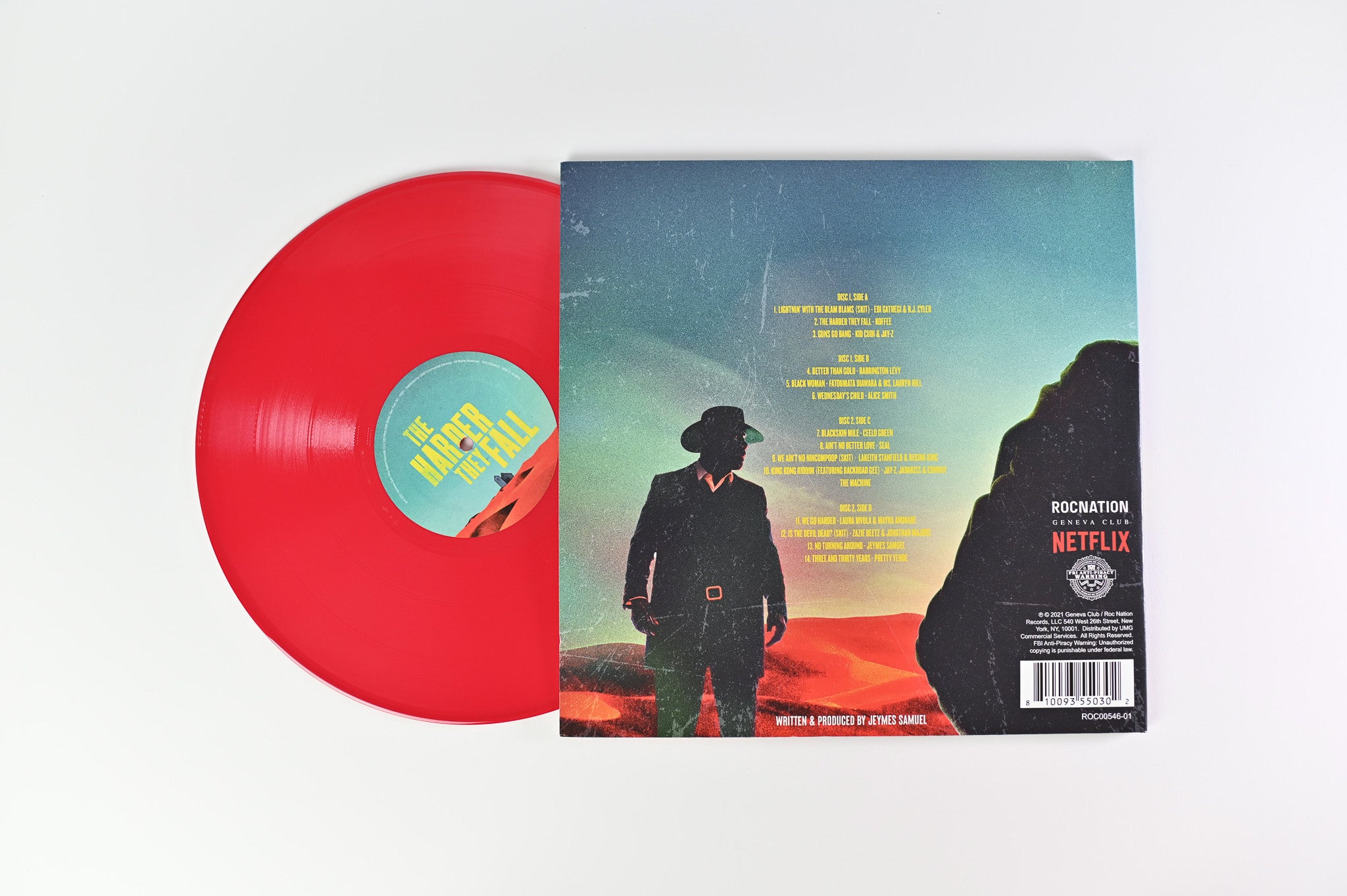 Various - The Harder They Fall (The Motion Picture Soundtrack) on Geneva Club Ltd Red Opaque