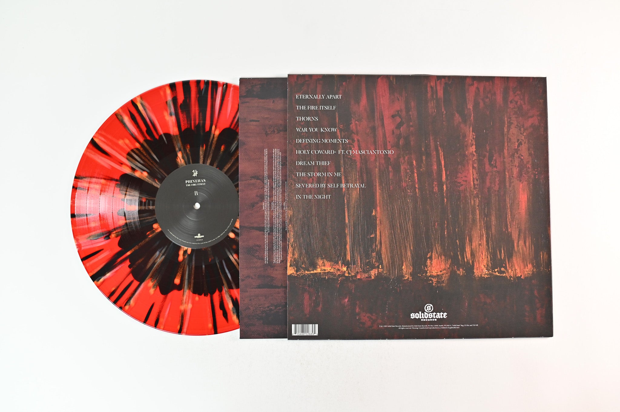 Phinehas - The Fire Itself on Solid State Ltd Red w/ Black Middle and Yellow Splatter