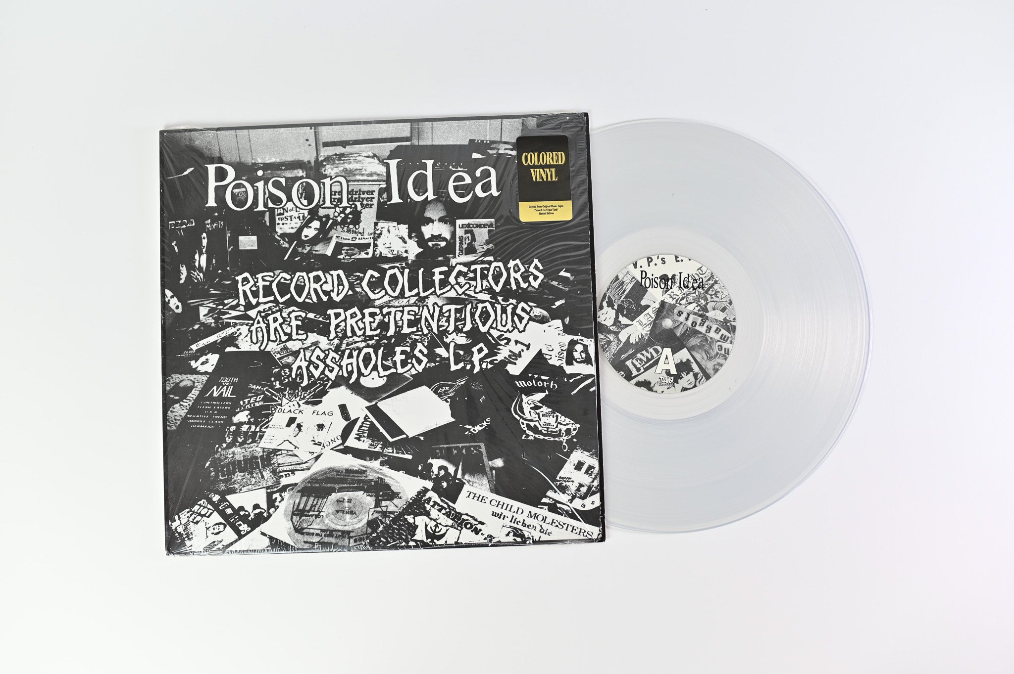 Poison Idea - Record Collectors Are Pretentious Assholes LP on Taang Clear Vinyl Reissue