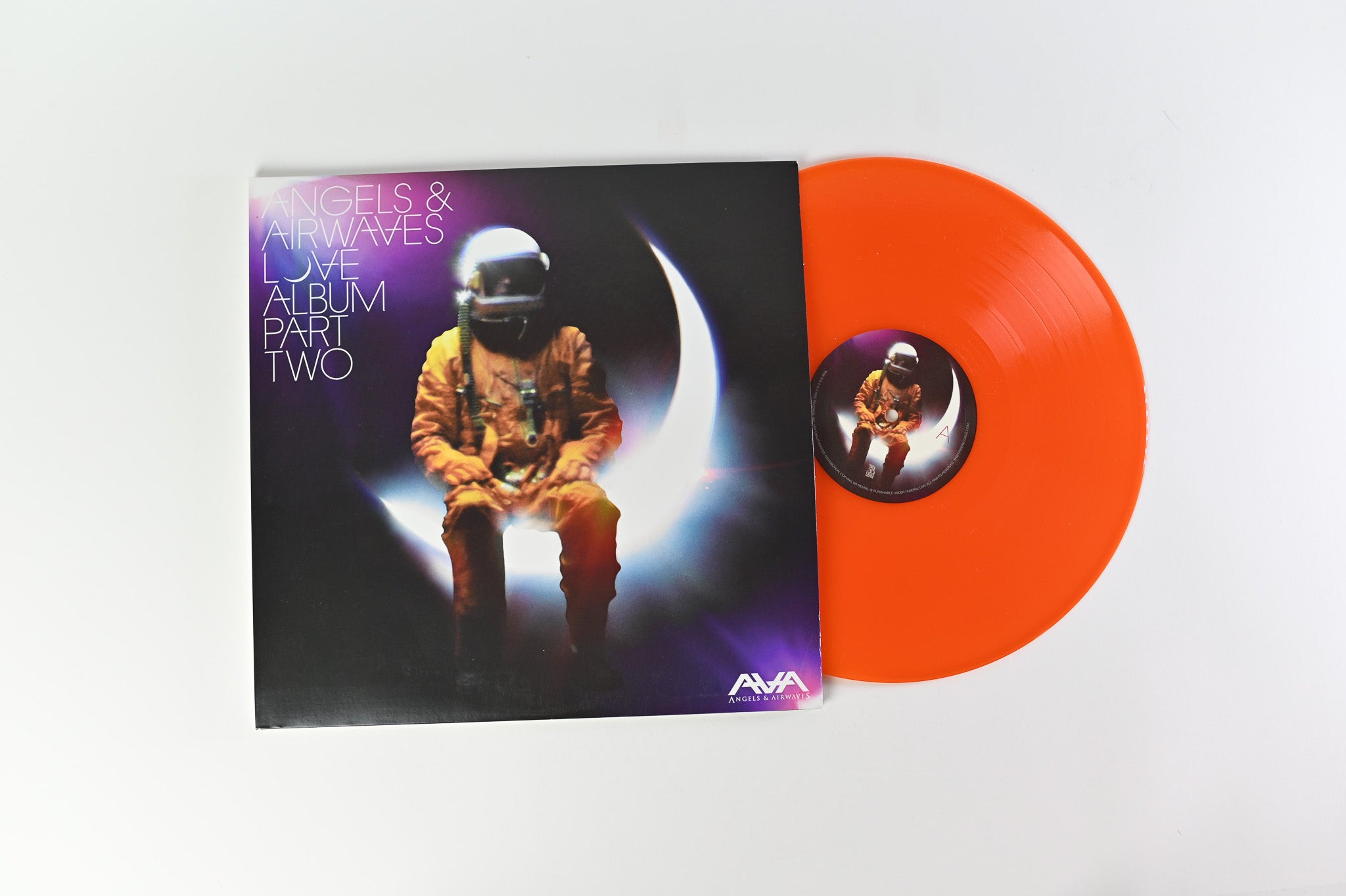 Angels & Airwaves - Love Part Two on Rise Records - Orange Crush Vinyl