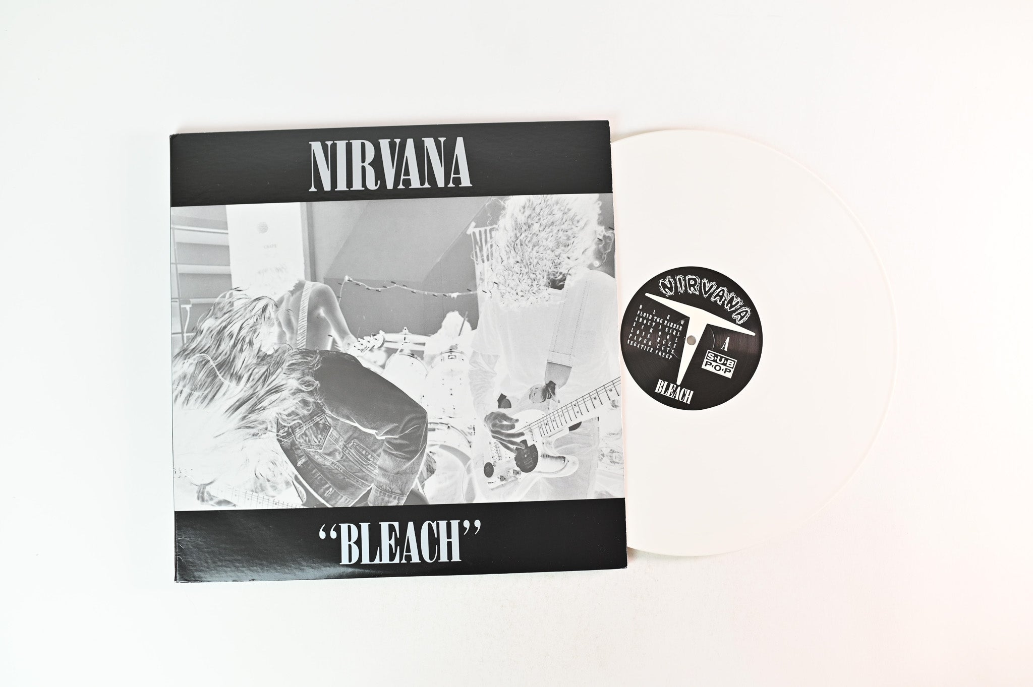 Nirvana - Bleach on Sub Pop White Vinyl Reissue