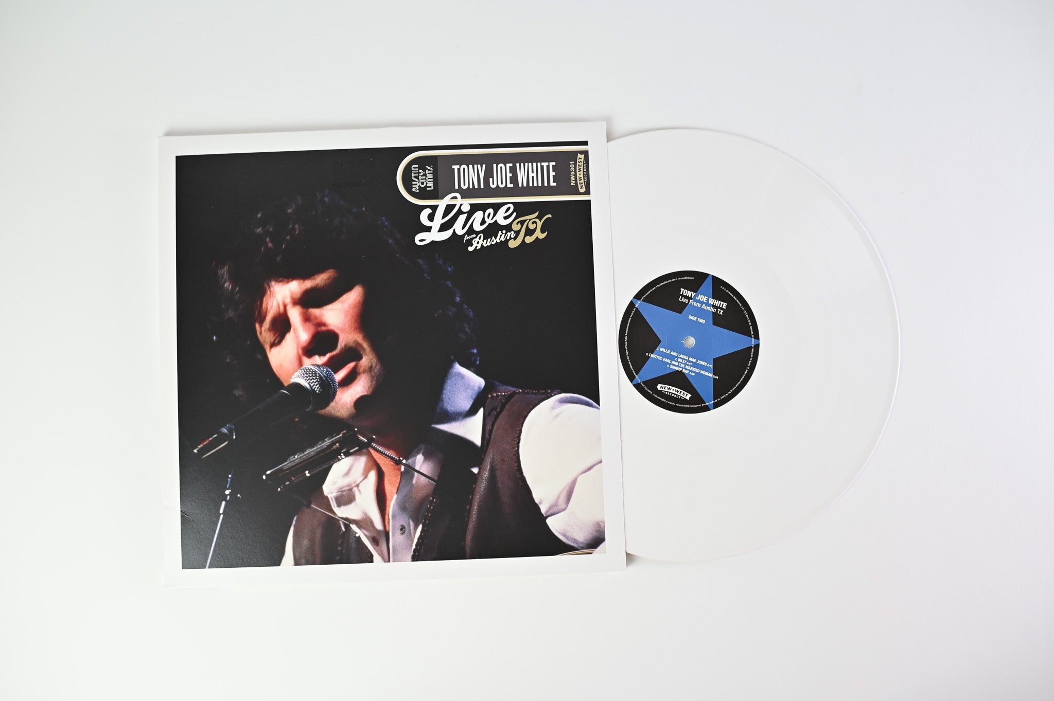 Tony Joe White - Live From Austin, TX on New West Records RSD White Vinyl