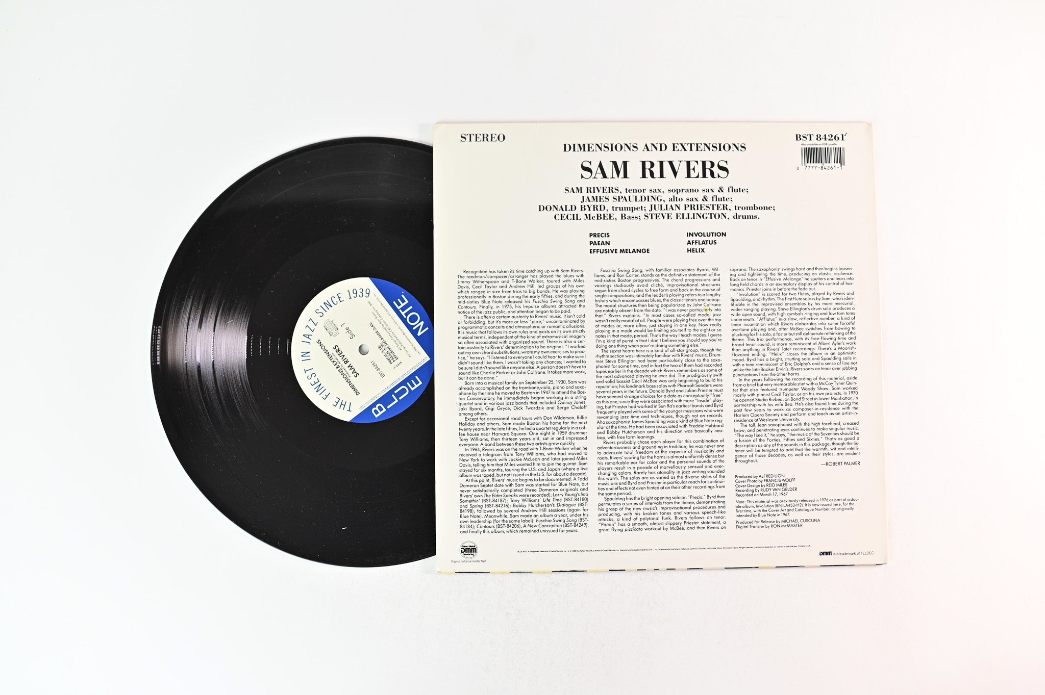 Sam Rivers - Dimensions & Extensions on Blue Note DMM Reissue