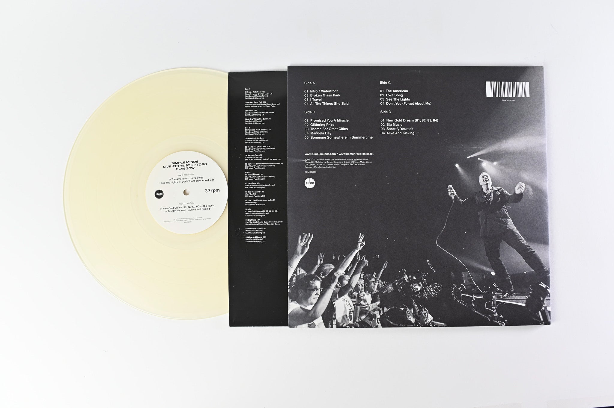 Simple Minds - Celebrate (Live At The SSE Hydro Glasgow) on Demon Ltd RSD 2015 Transparent Vinyl