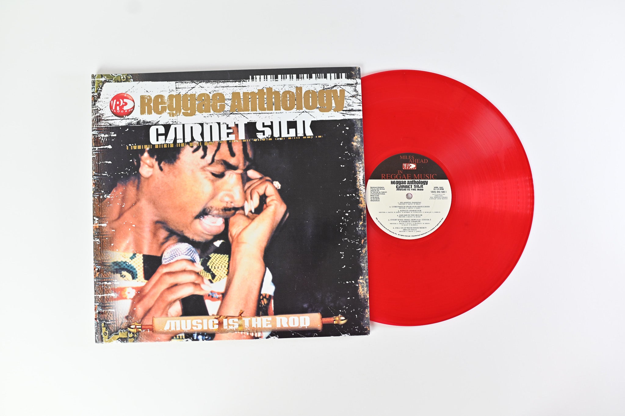 Garnett Silk - Music Is The Rod on VP Records - Red & Green Vinyl