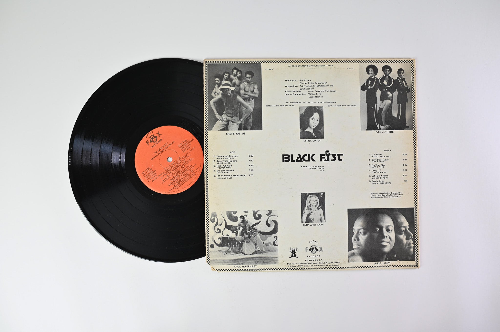 Various - Black Fist (Original Motion Picture Soundtrack) on Happy Fox Records