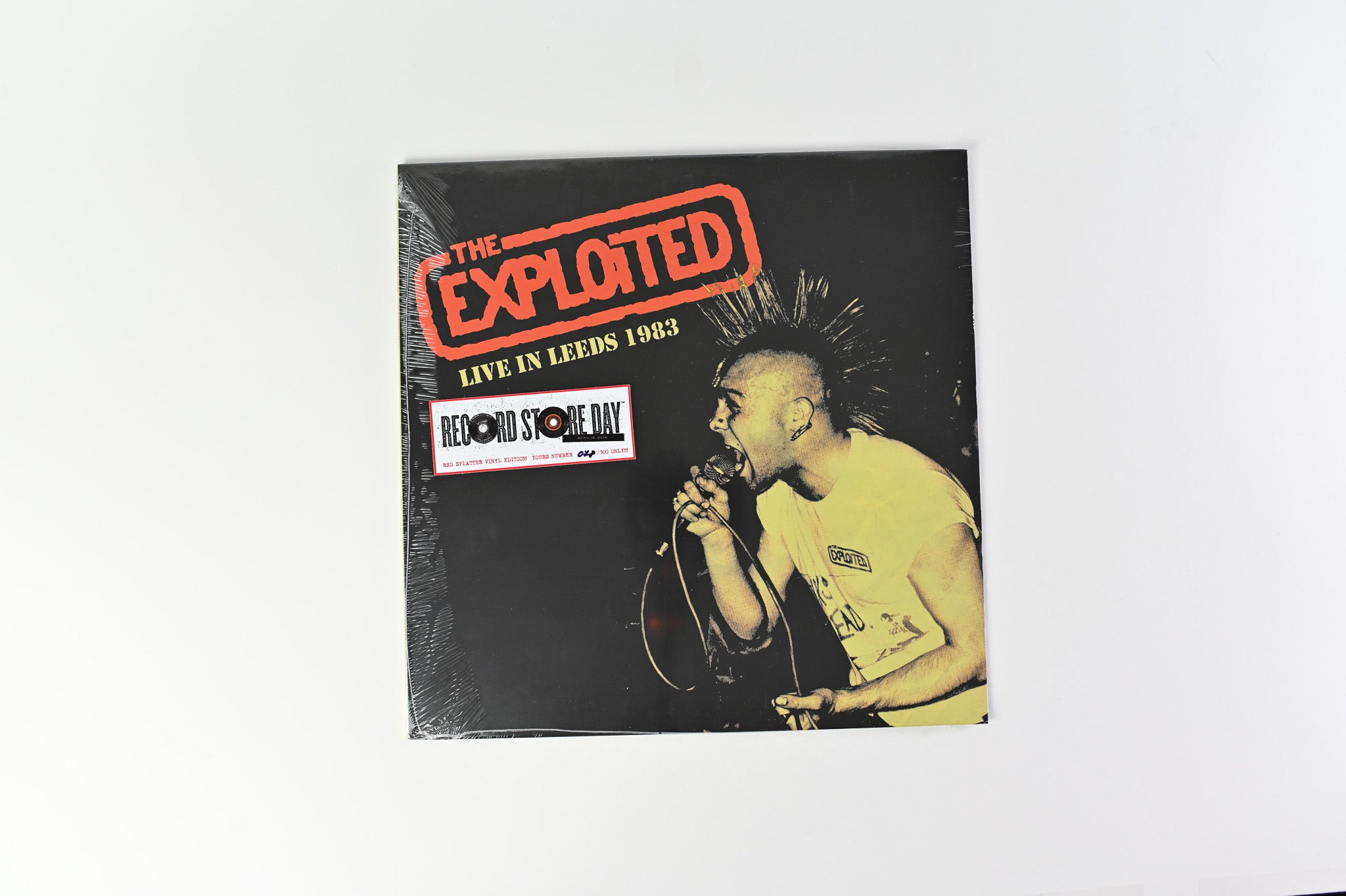 The Exploited - Live In Leeds 1983 on Radiation Reissues Ltd Numbered RSD 2016 Red Splatter Reissue Sealed