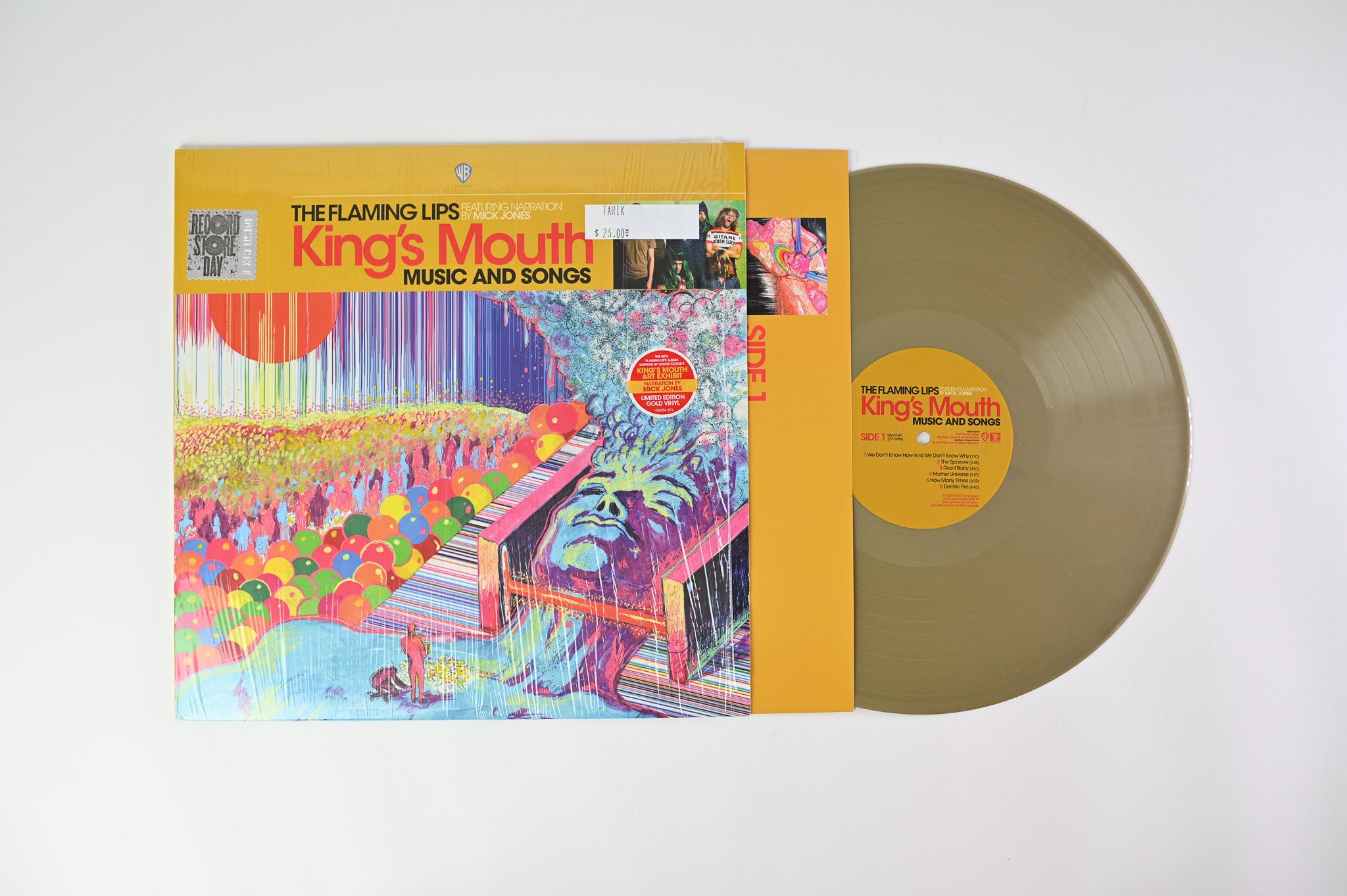 The Flaming Lips - King's Mouth (Music And Songs) on Warner Bros. Records - Gold Vinyl