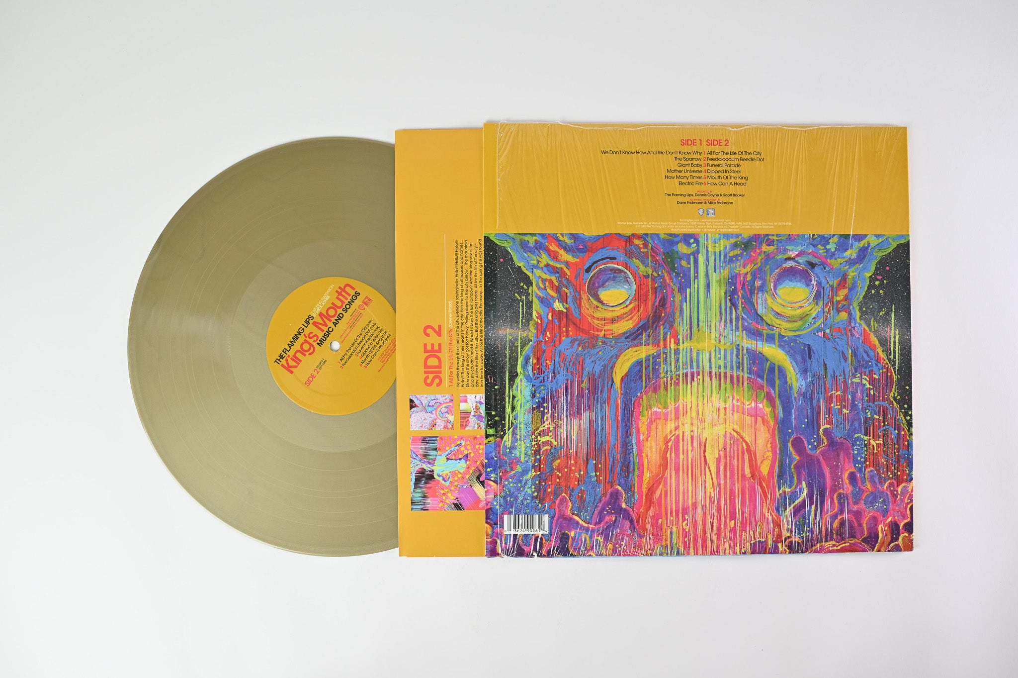 The Flaming Lips - King's Mouth (Music And Songs) on Warner Bros. Records - Gold Vinyl