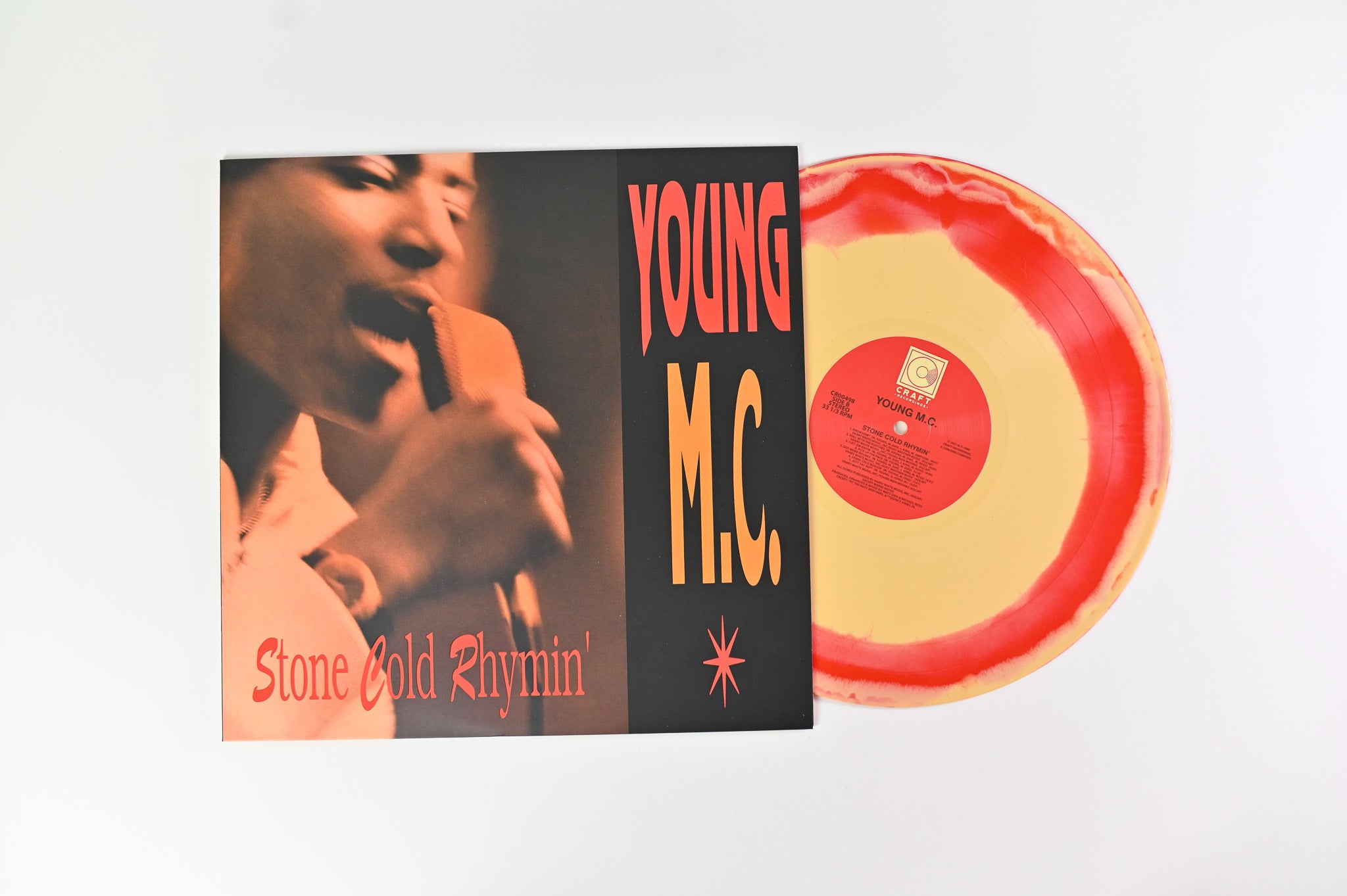 Young MC - Stone Cold Rhymin' on Craft - Vinyl Me, Please. Red & Gold Vinyl