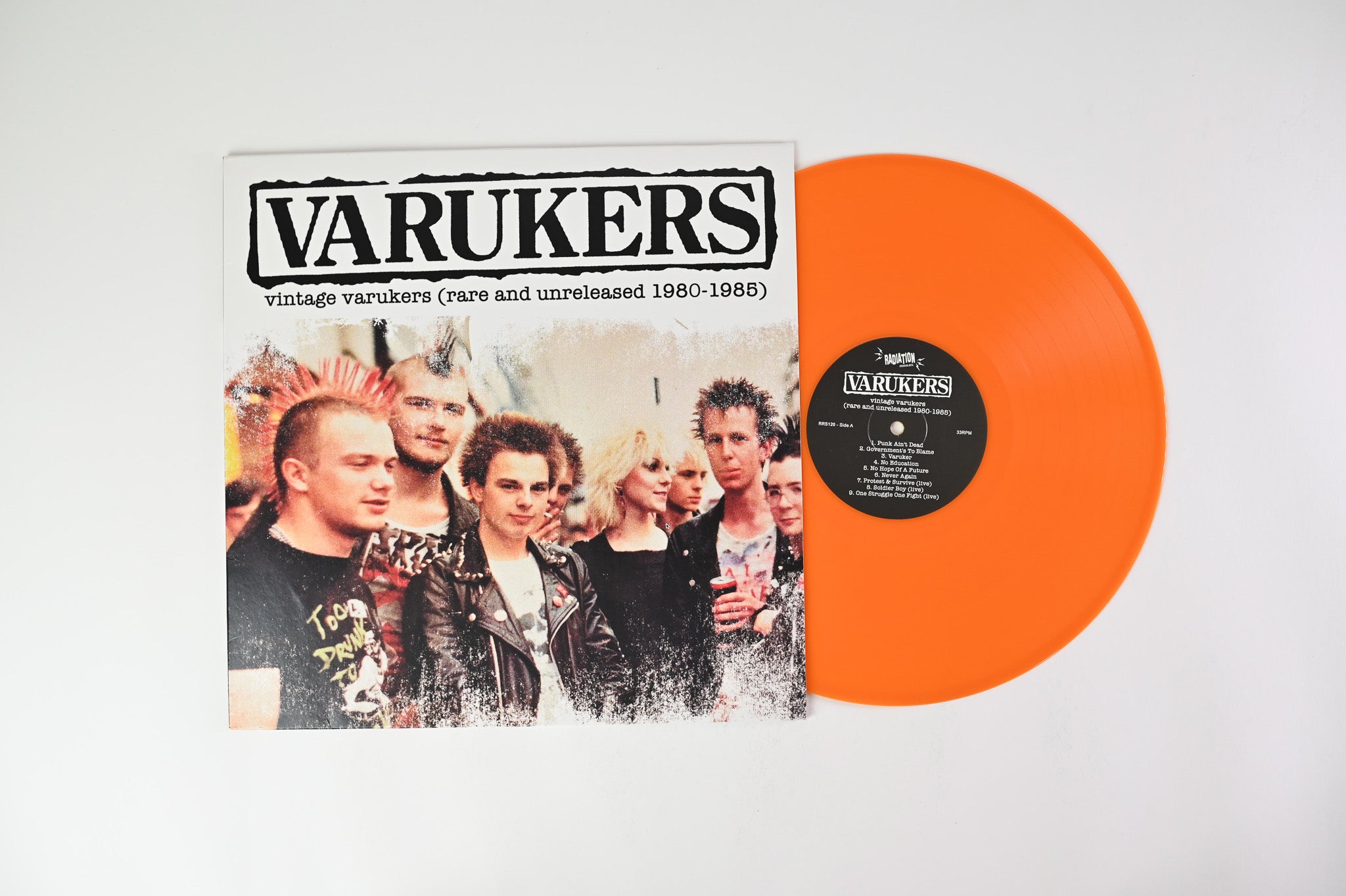 The Varukers - Vintage Varukers - Rare And Unreleased - 1980 - 1985 on Radiation Reissues Ltd Orange Vinyl