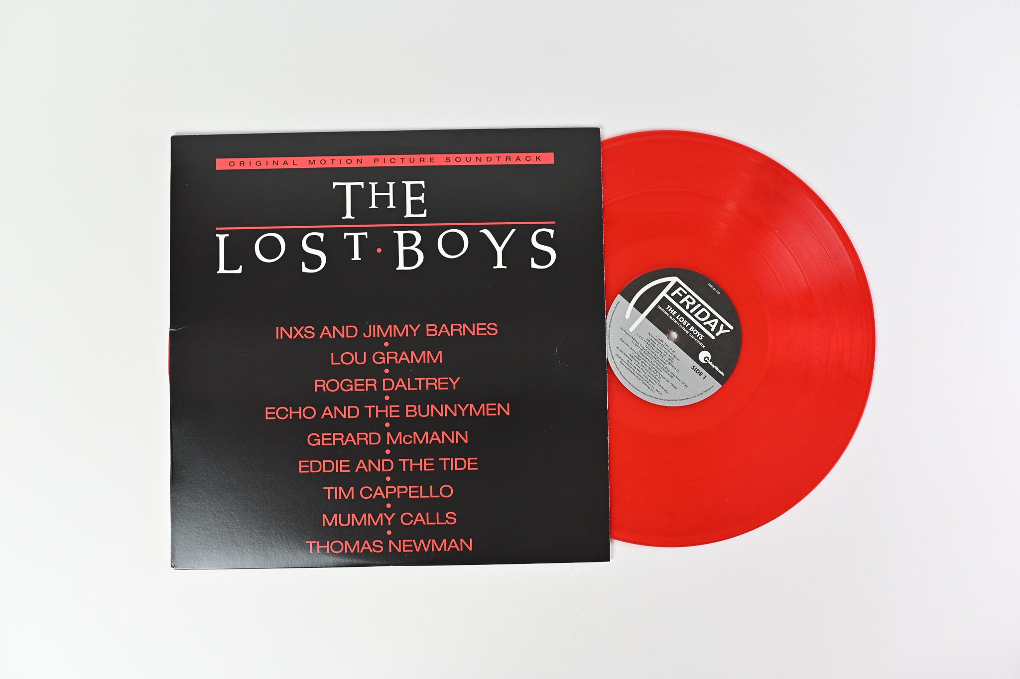 Various - The Lost Boys (Original Motion Picture Soundtrack) on Friday Music Red Vinyl Reissue