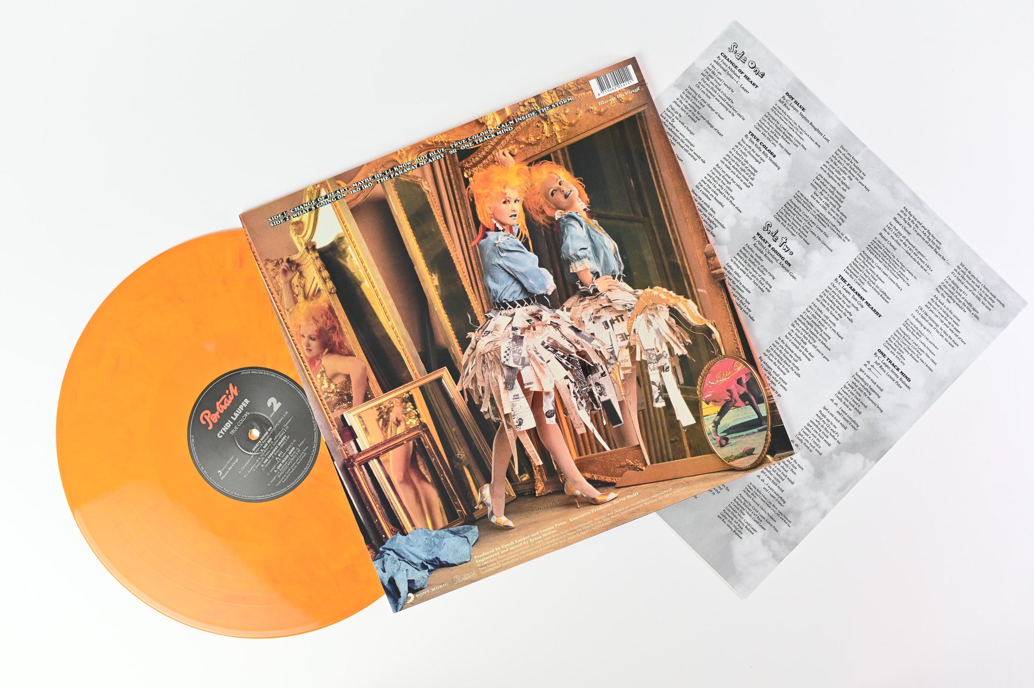 Cyndi Lauper - True Colors on MOV Ltd Numbered Flaming Orange Reissue