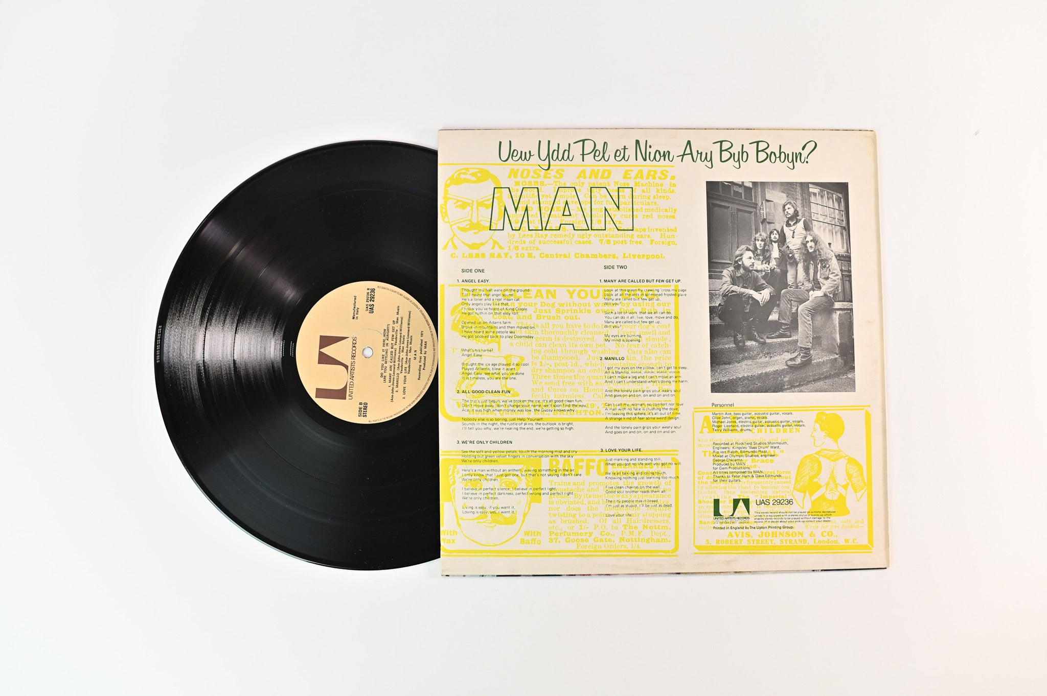 Man - Do You Like It Here Now, Are You Settling In? on UA Italian Pressing