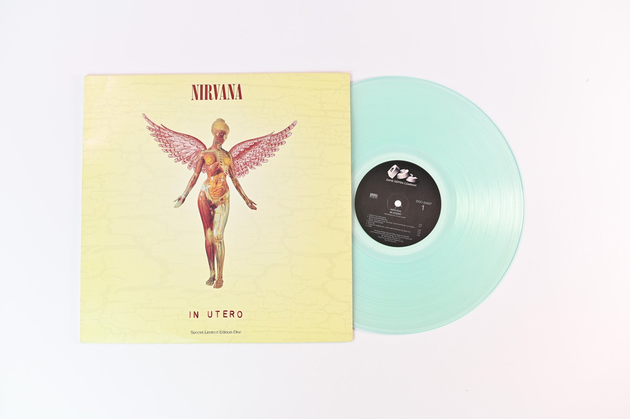 Nirvana - In Utero on Geffen Ltd Clear Vinyl